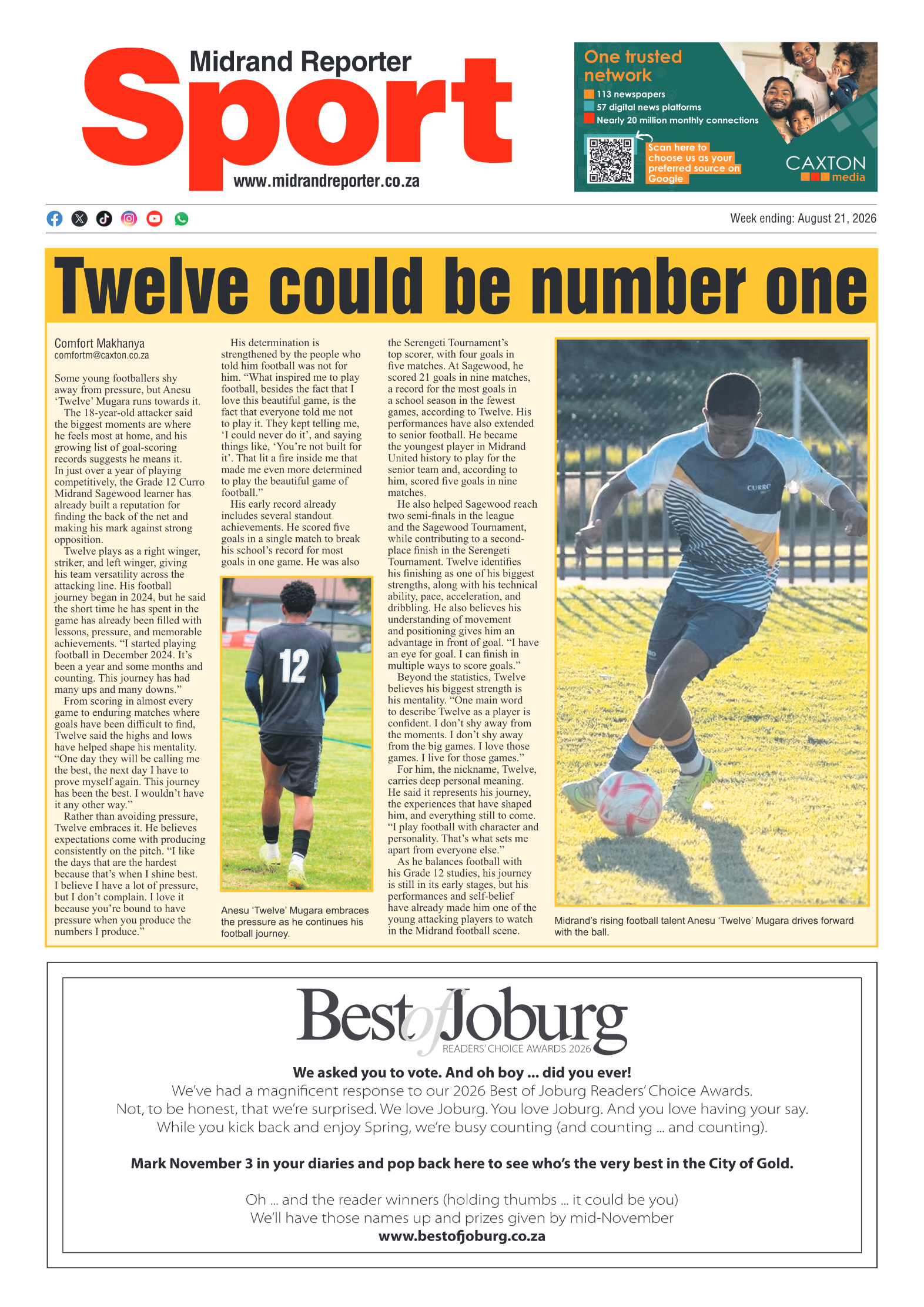 Midrand Reporter 21 August 2026 page 12