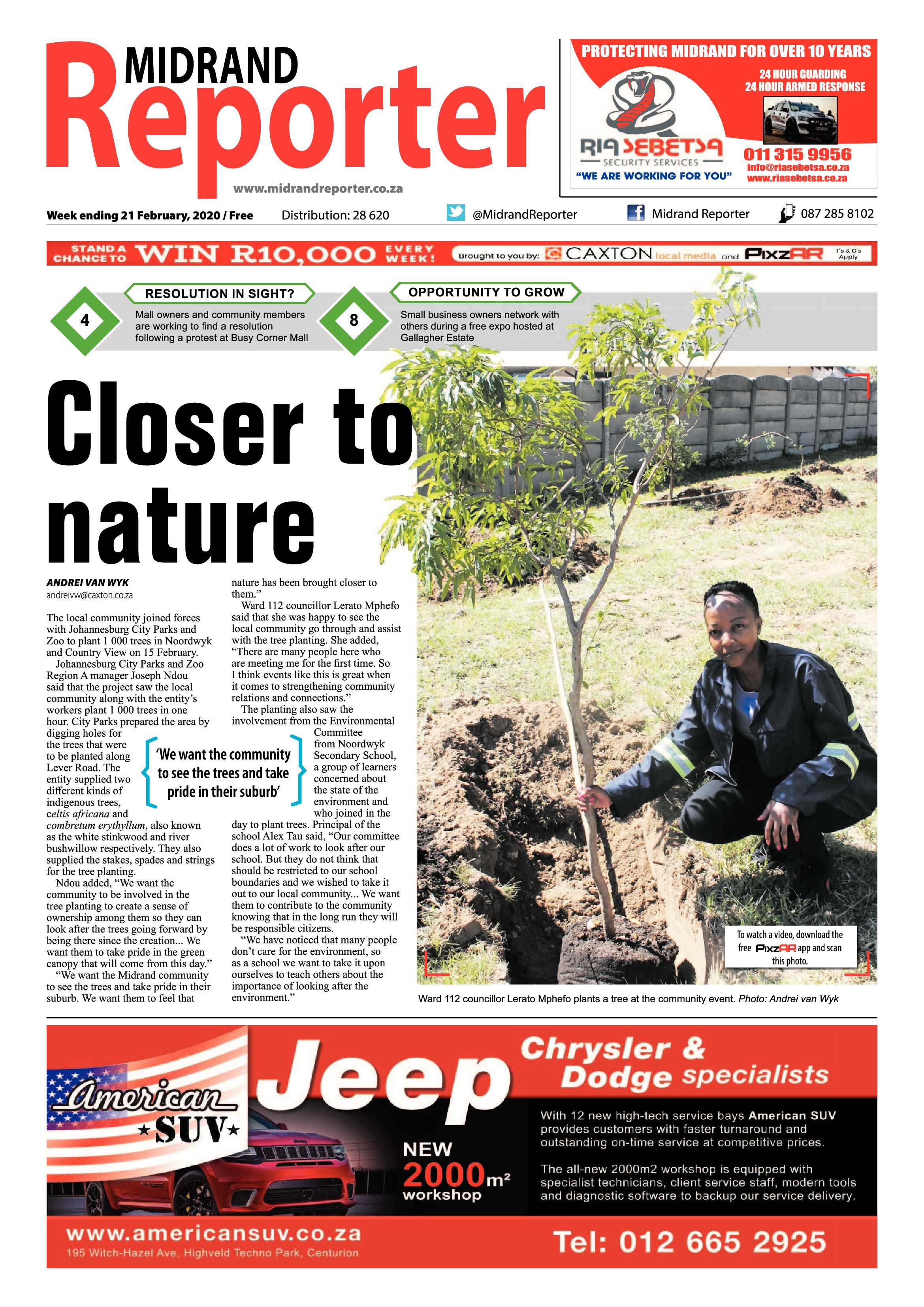 Midrand Reporter 21 February 2020 page 1