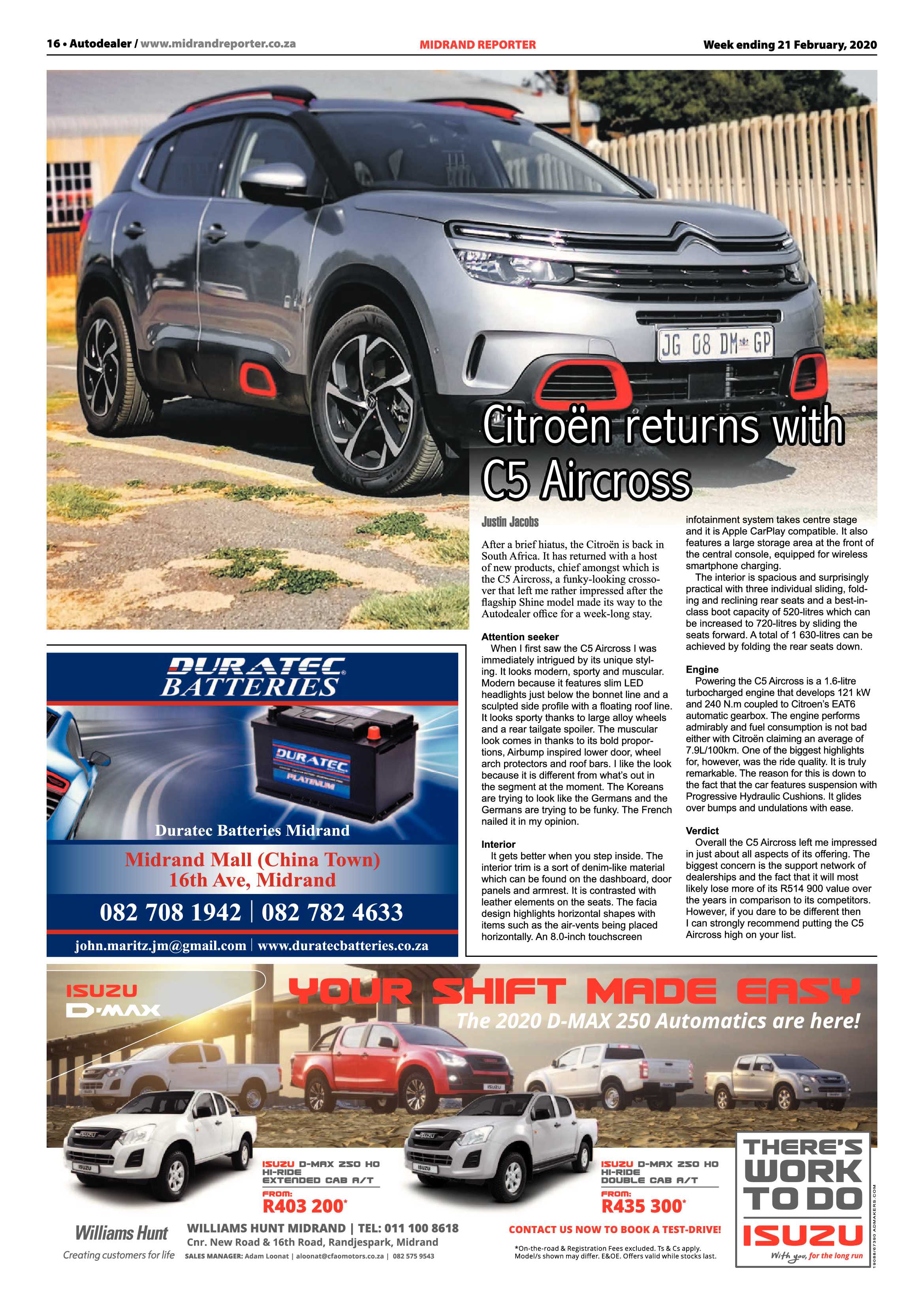 Midrand Reporter 21 February 2020 page 16