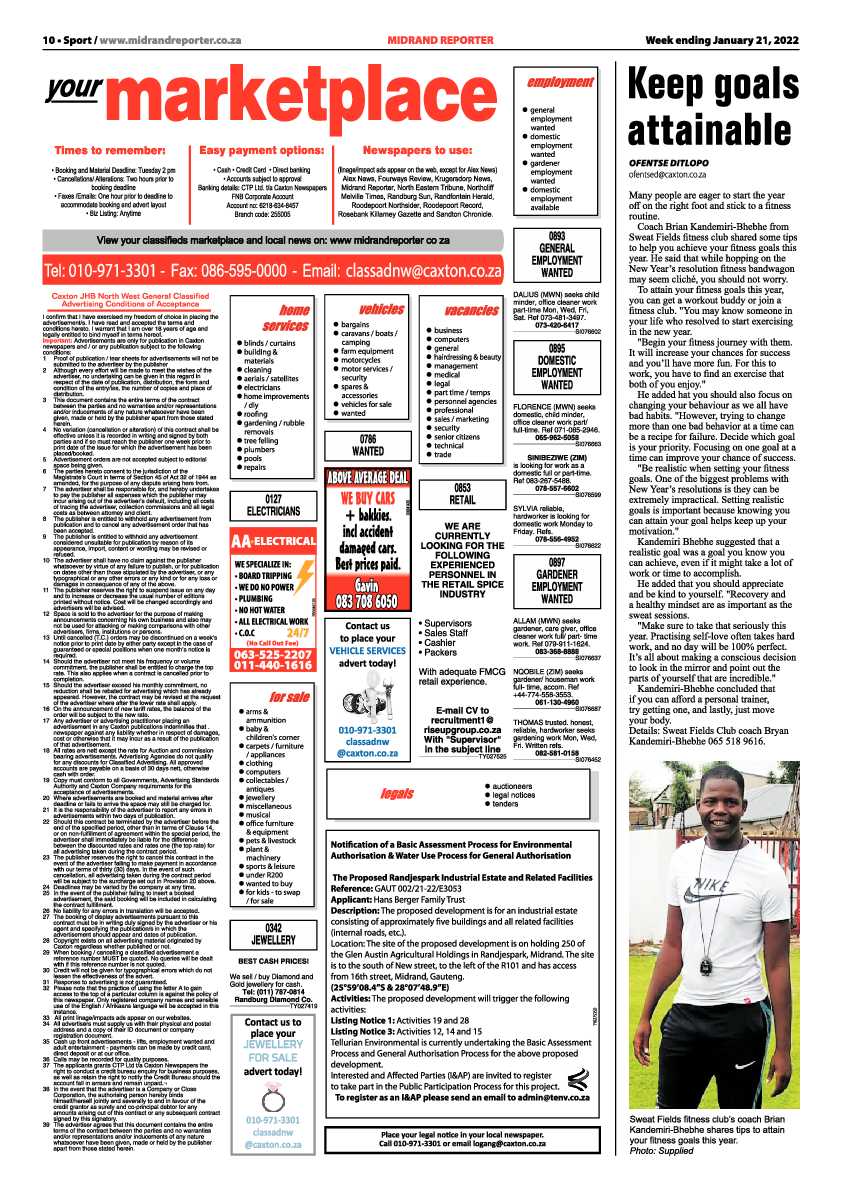 Midrand Reporter 21 January 2022 page 10