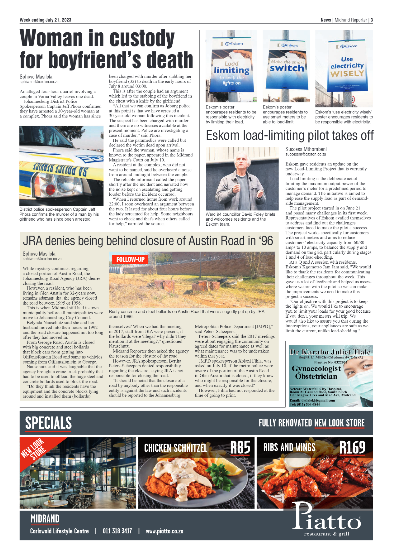 Midrand Reporter 21 July 2023 page 3