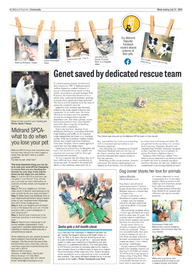 Midrand Reporter 21 July 2023 page 6