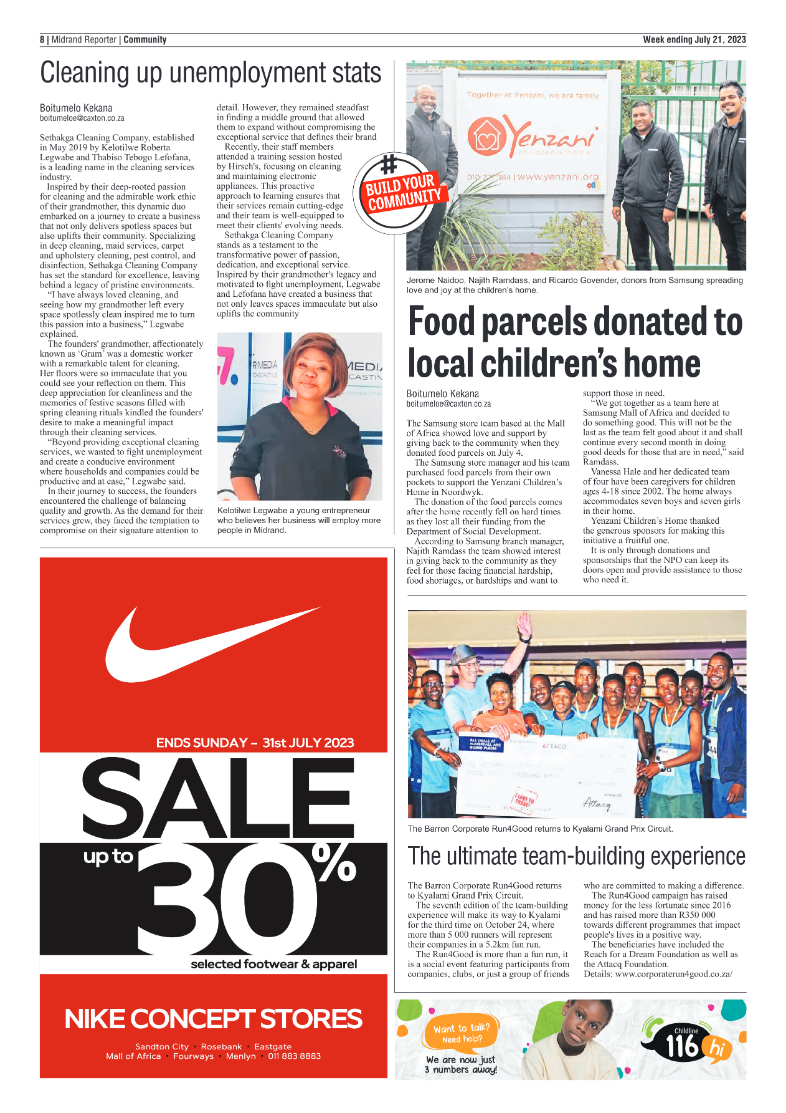 Midrand Reporter 21 July 2023 page 8