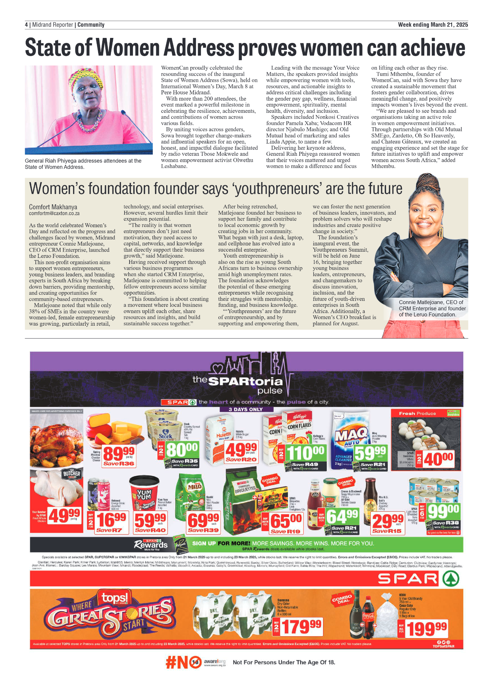 Midrand Reporter 21 March 2025 page 4