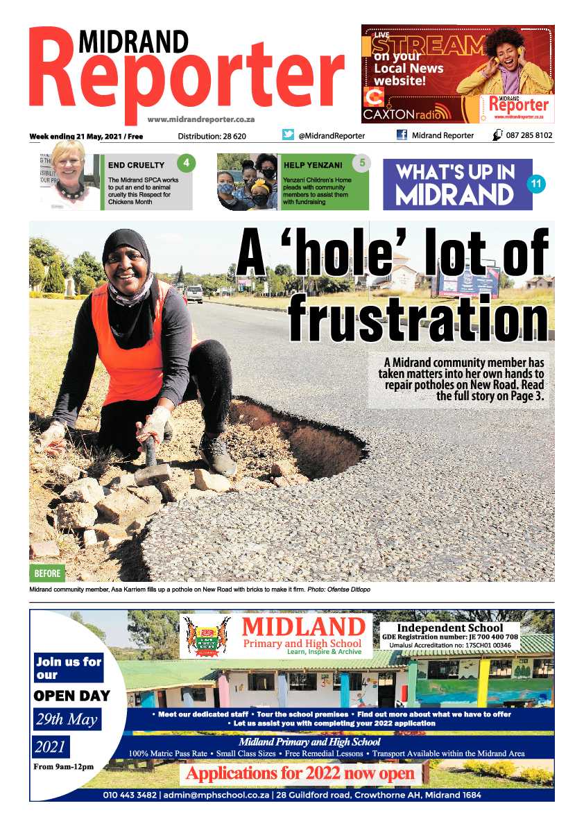Midrand Reporter 21 May 2021 page 1