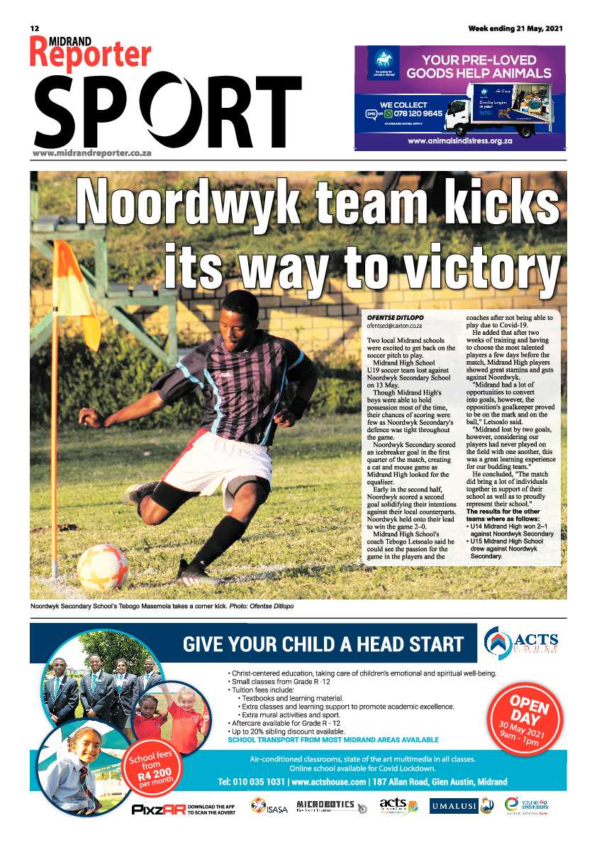 Midrand Reporter 21 May 2021 page 12