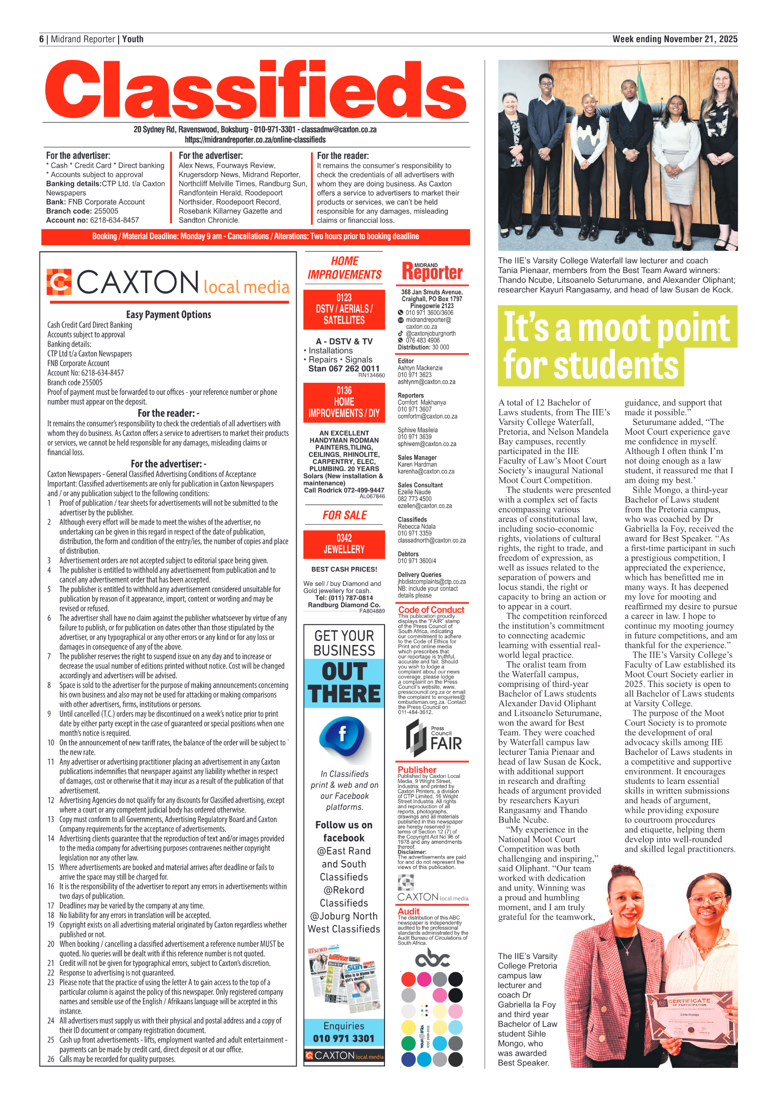 Midrand Reporter 21 November 2025 page 6