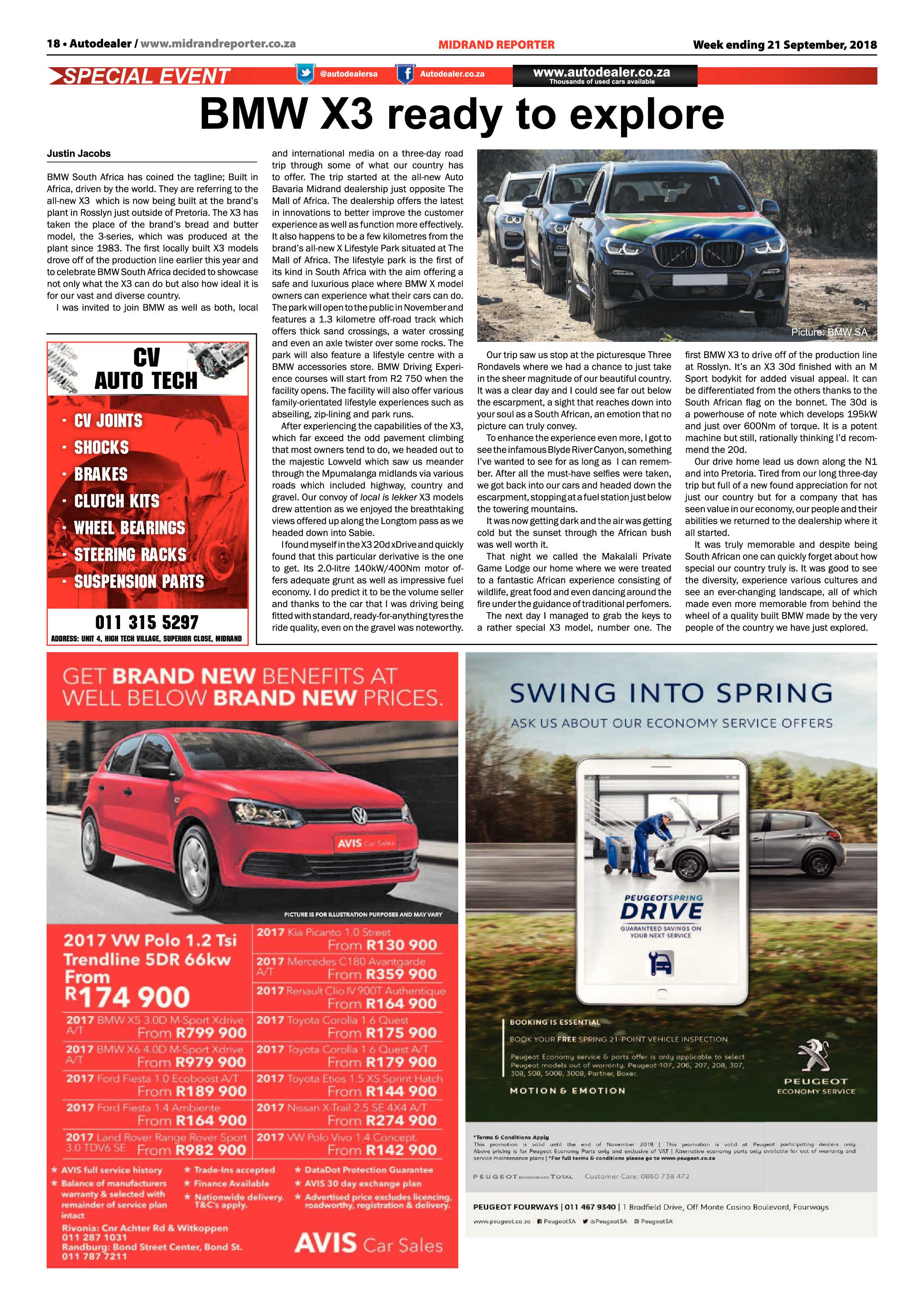 Midrand Reporter 21 September, 2018 page 18