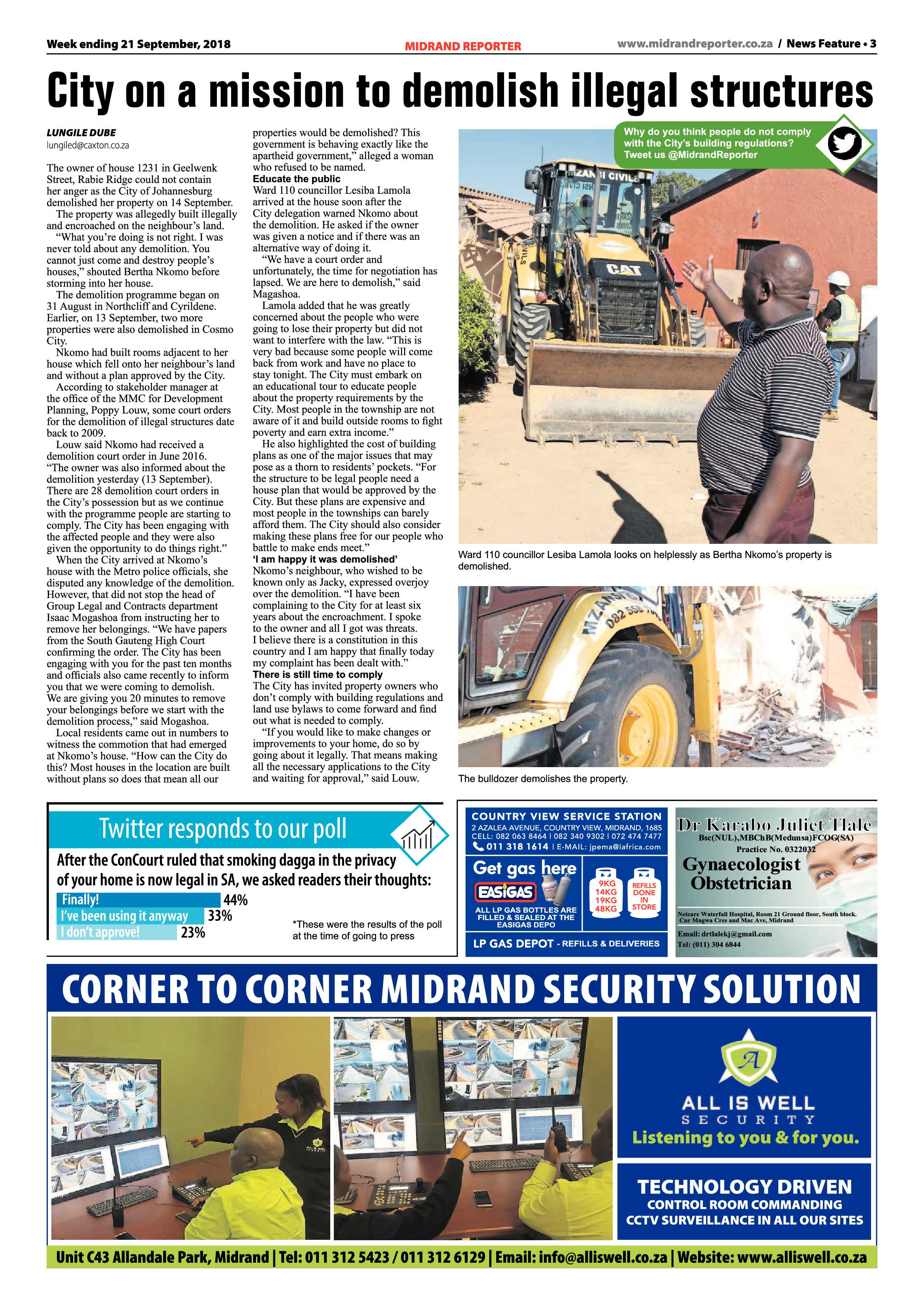 Midrand Reporter 21 September, 2018 page 3