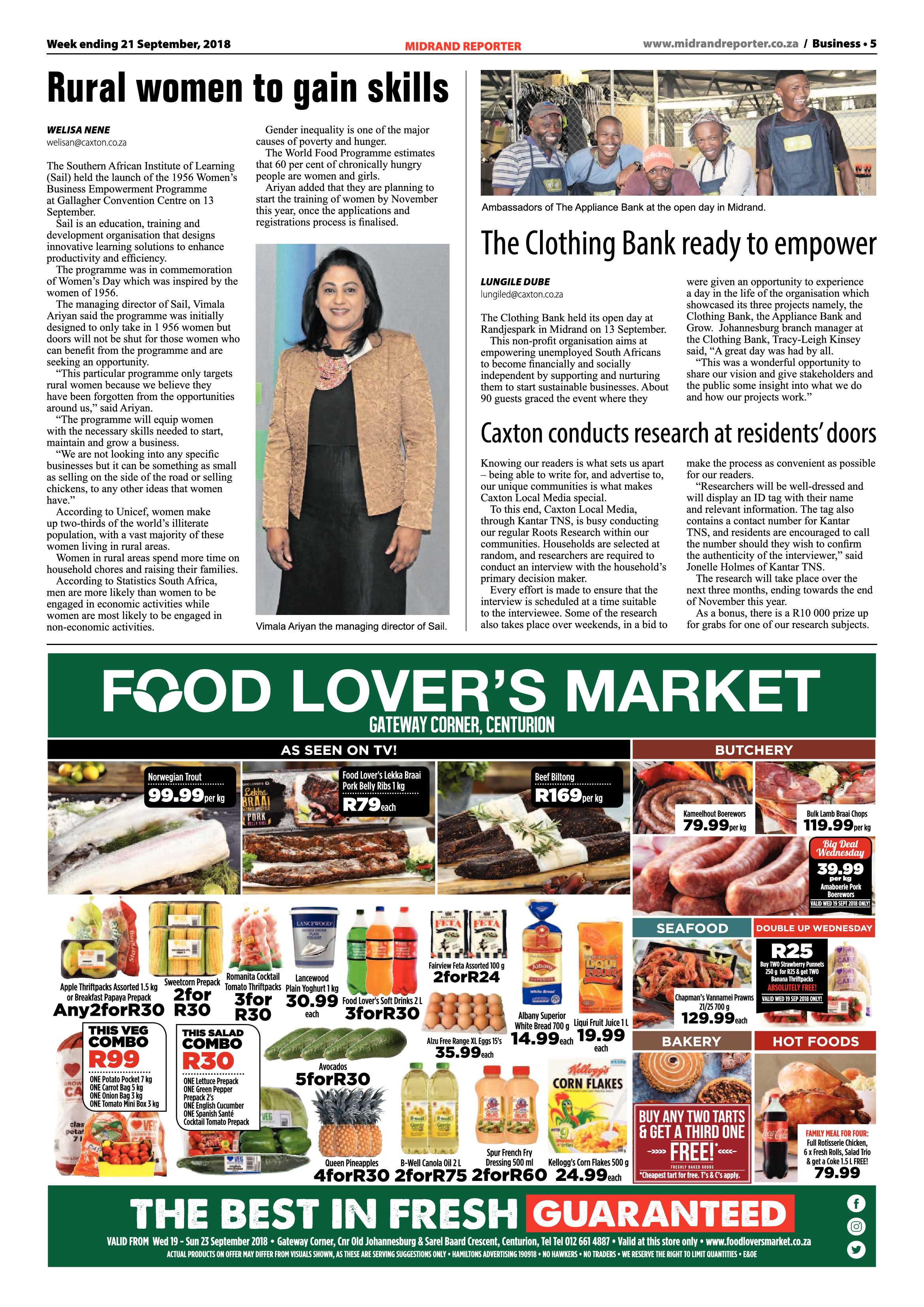 Midrand Reporter 21 September, 2018 page 5