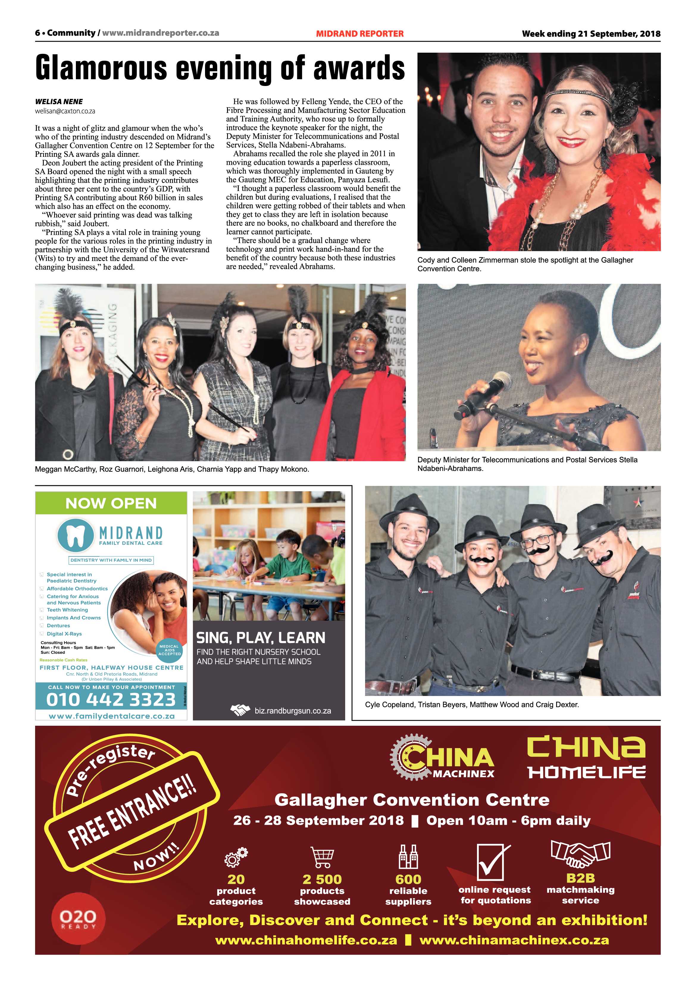 Midrand Reporter 21 September, 2018 page 6