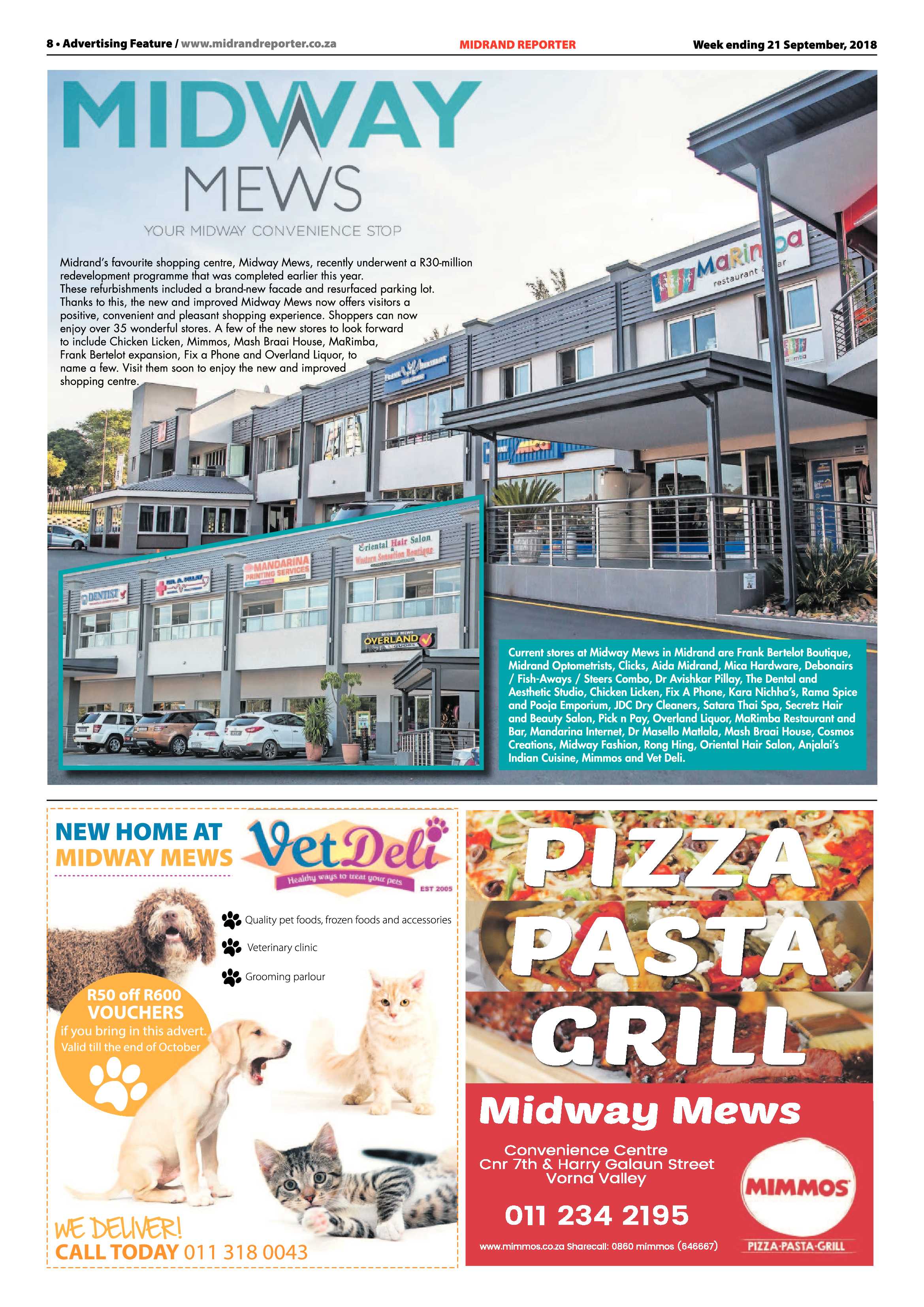 Midrand Reporter 21 September, 2018 page 8