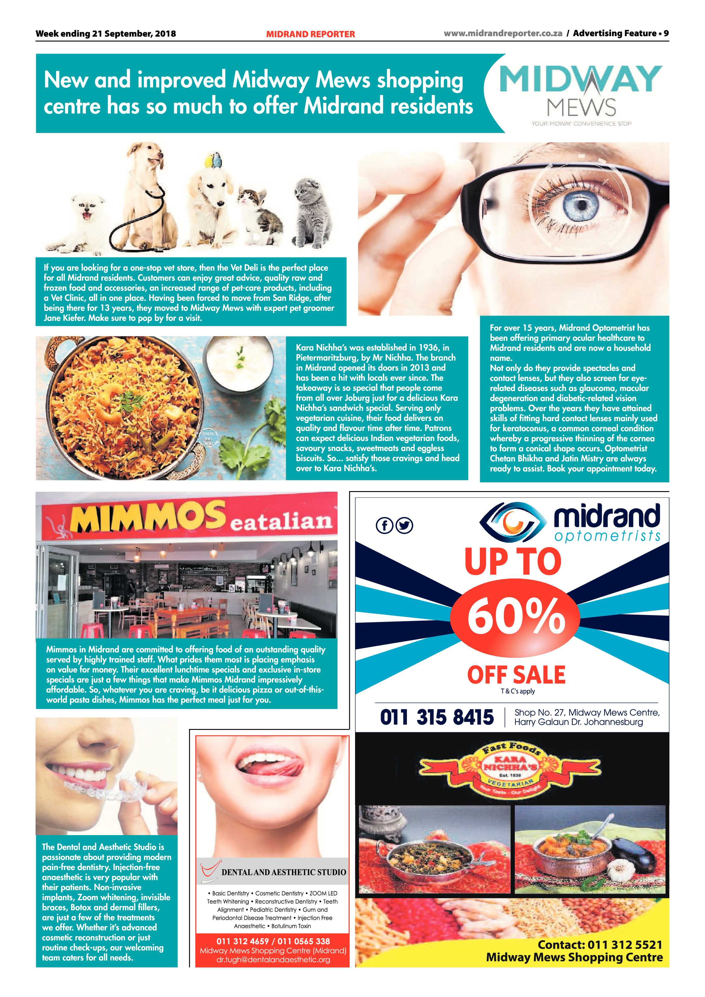Midrand Reporter 21 September, 2018 page 9