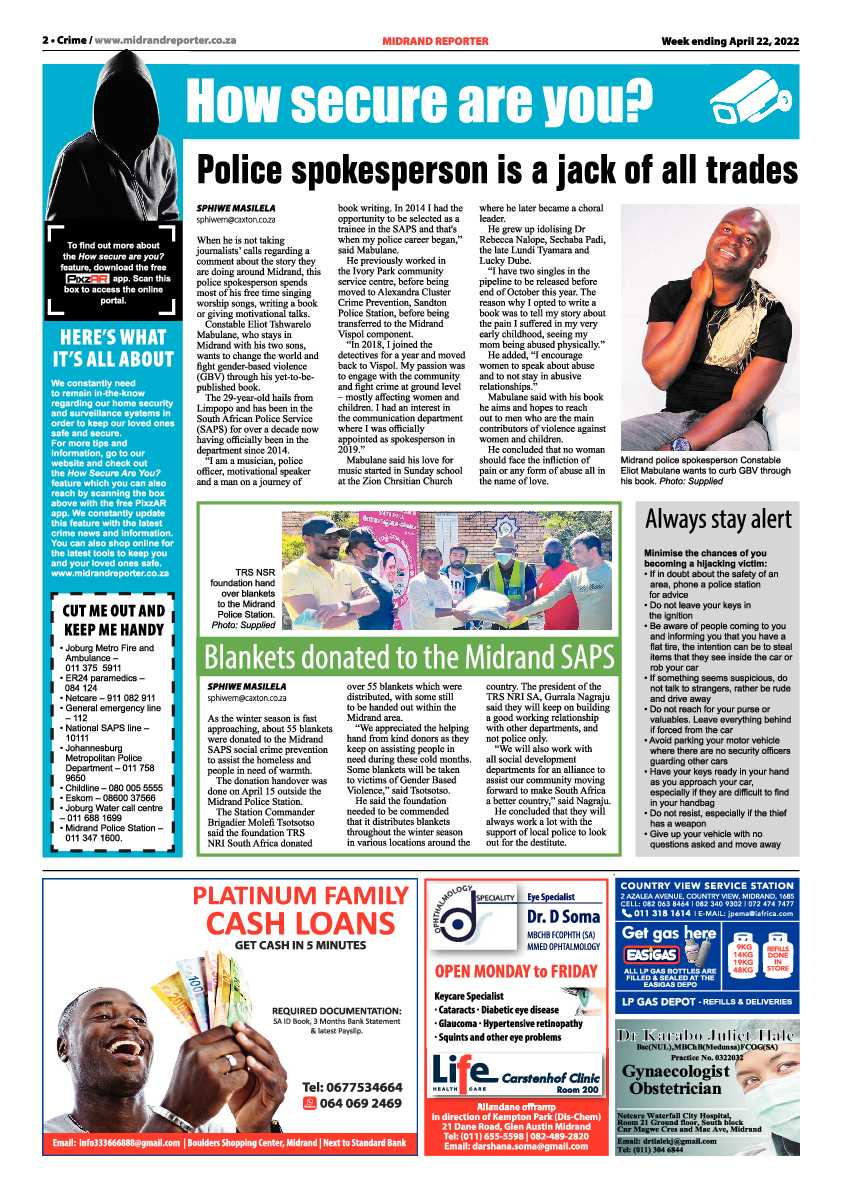 Midrand Reporter 22 April 2022 page 2