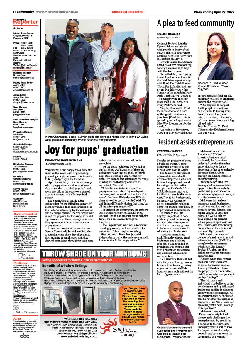 Midrand Reporter 22 April 2022 page 4