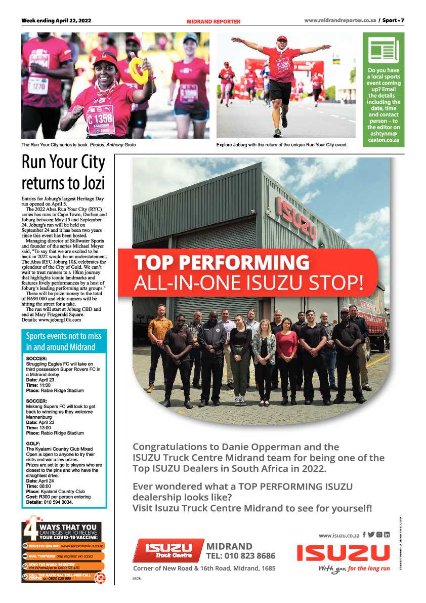 Midrand Reporter 22 April 2022 page 7