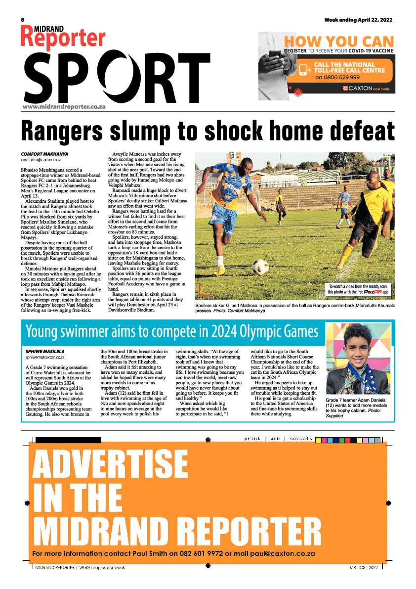 Midrand Reporter 22 April 2022 page 8