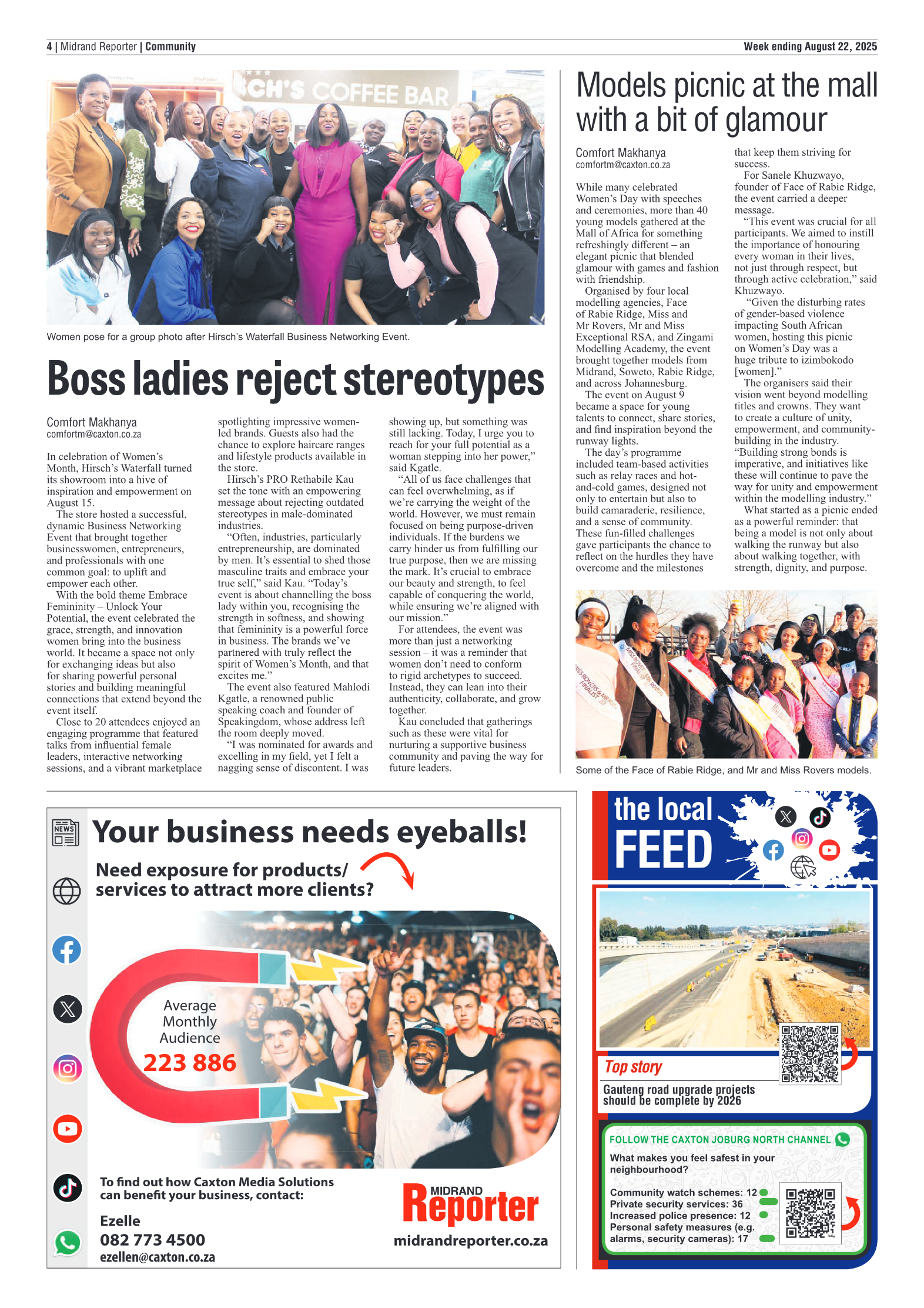 Midrand Reporter 22 August 2025 page 4