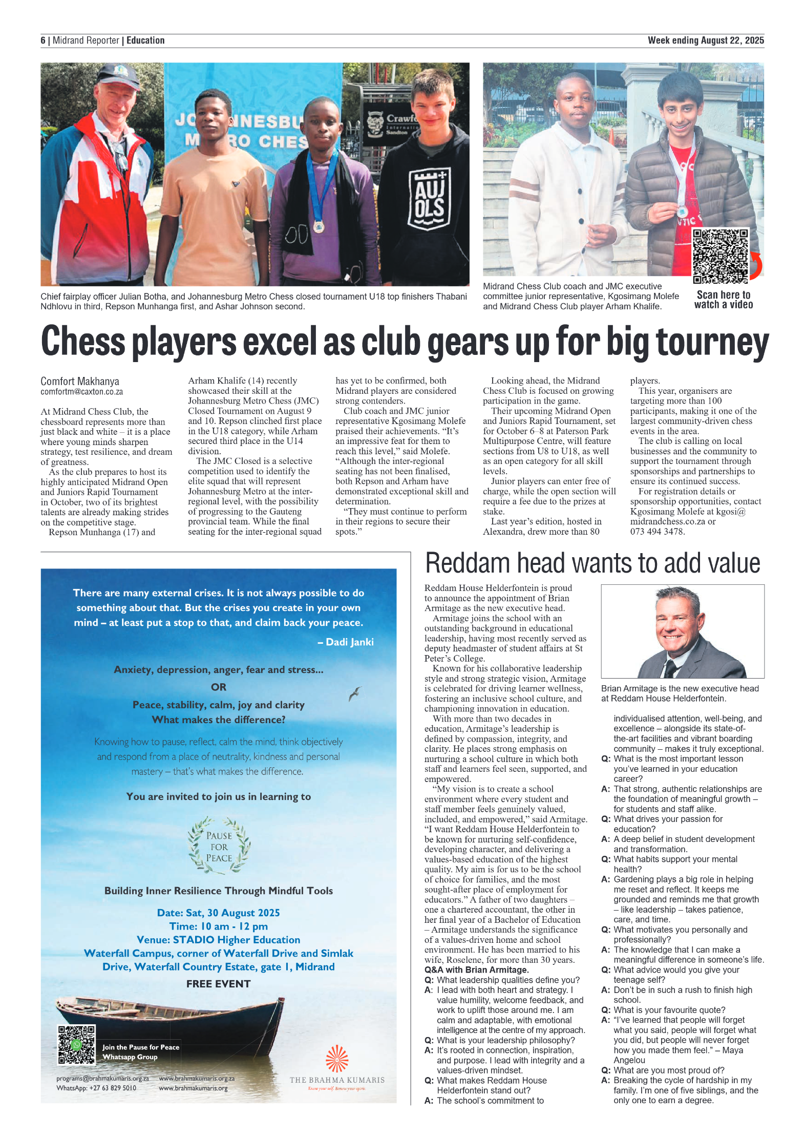 Midrand Reporter 22 August 2025 page 6