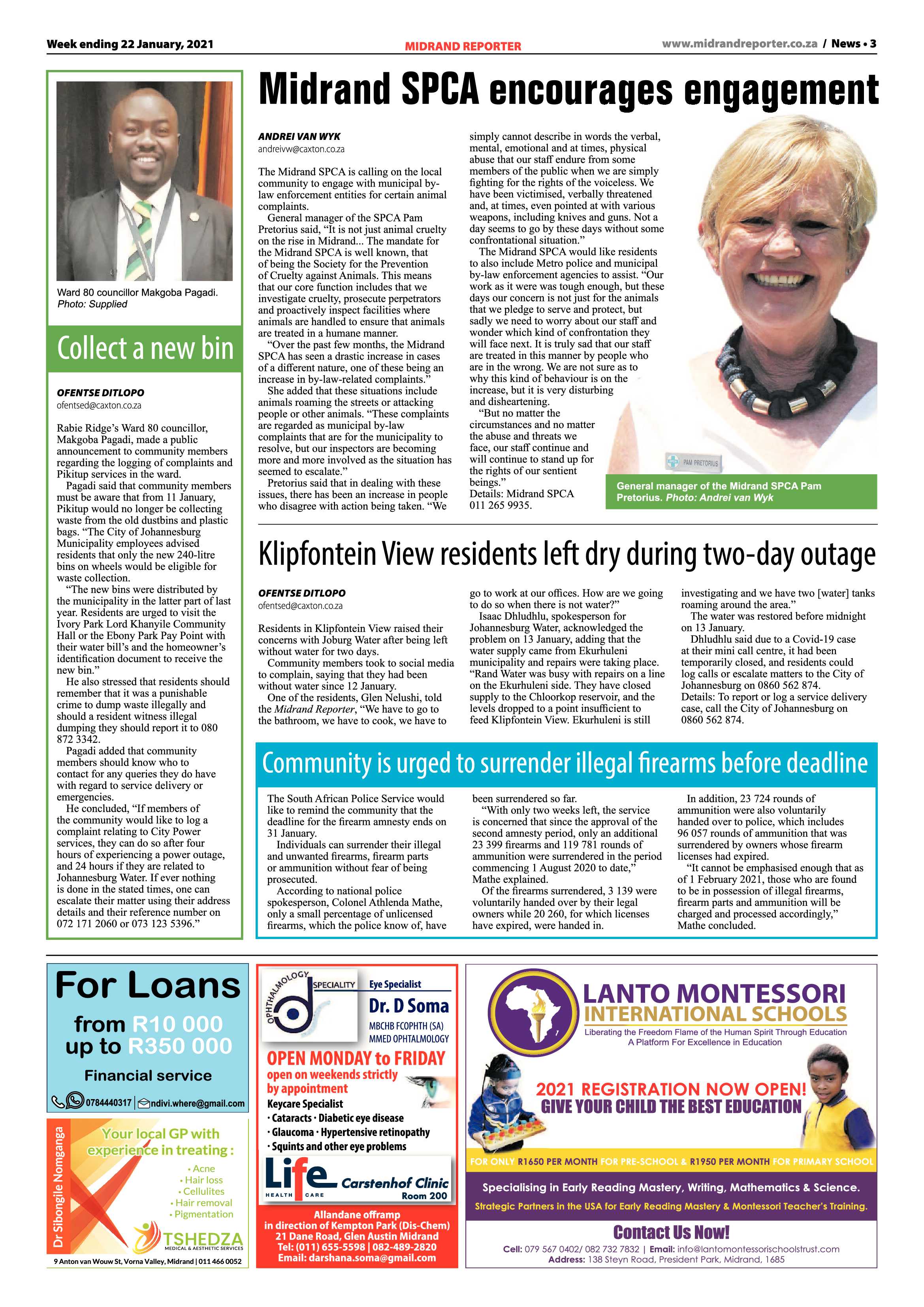 Midrand Reporter 22 January 2020 page 3