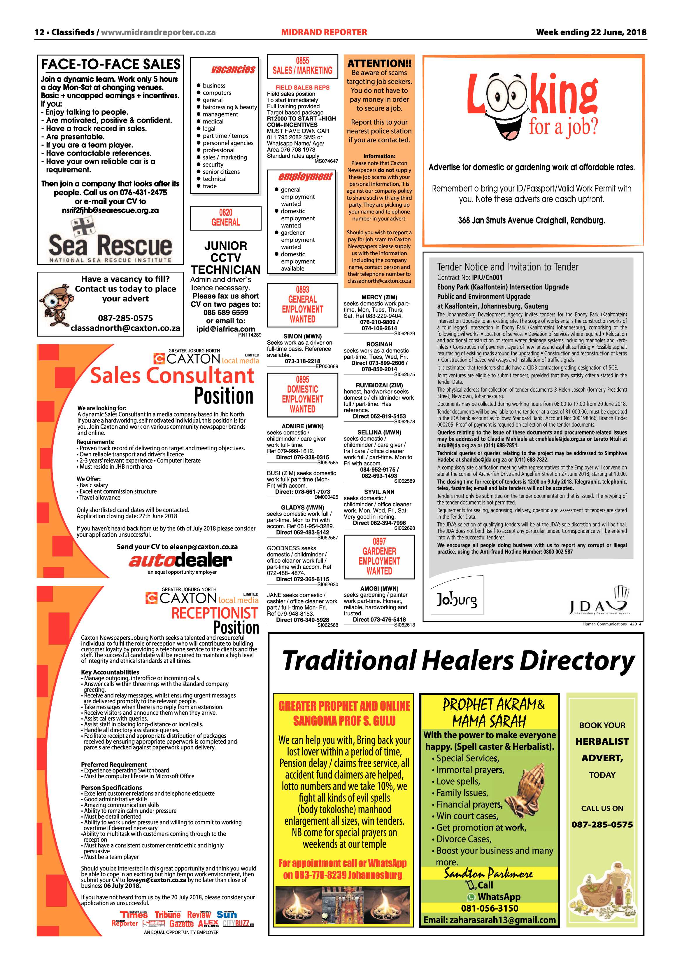 Midrand Reporter 22 June, 2018 page 12