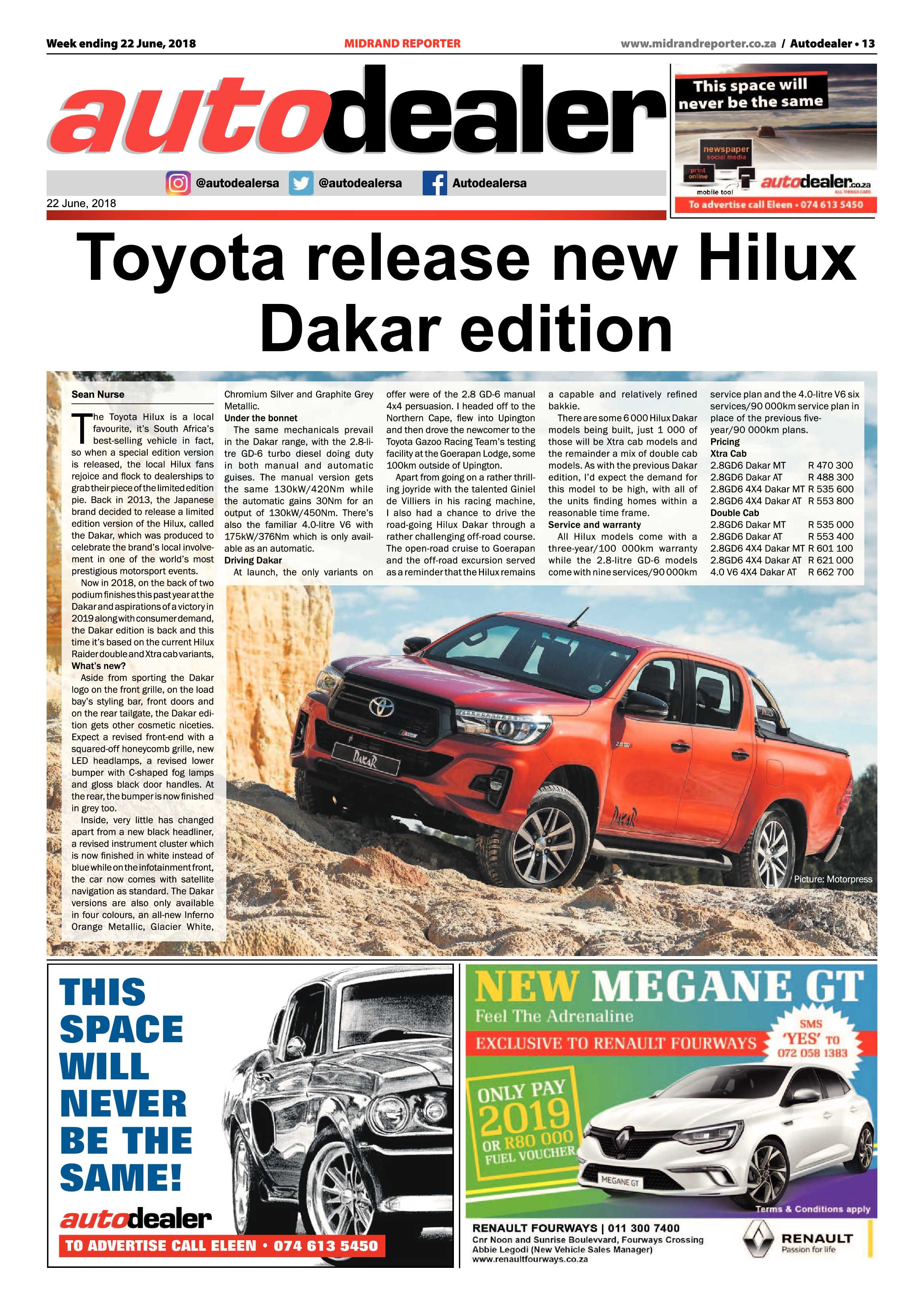 Midrand Reporter 22 June, 2018 page 13