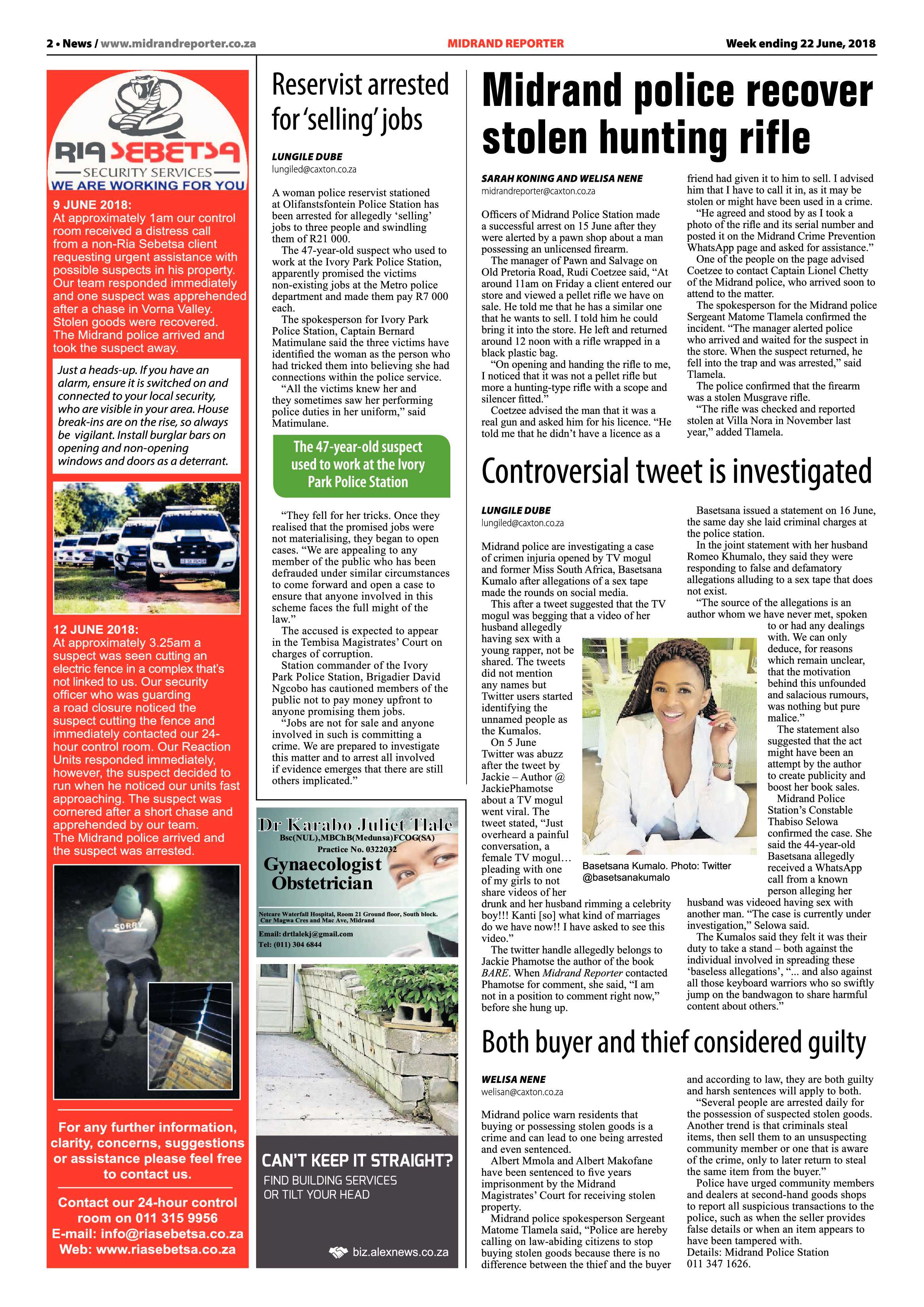 Midrand Reporter 22 June, 2018 page 2