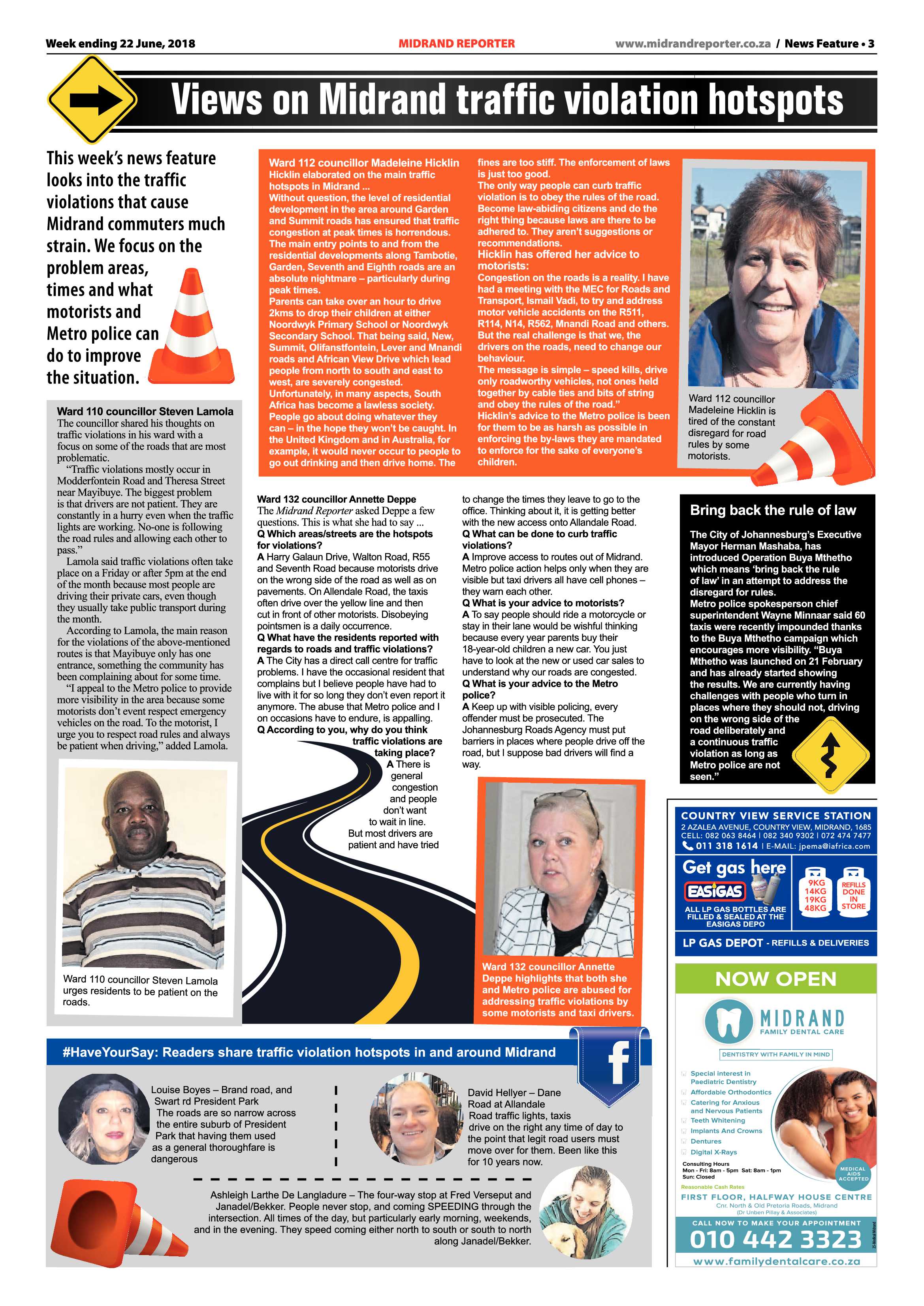 Midrand Reporter 22 June, 2018 page 3