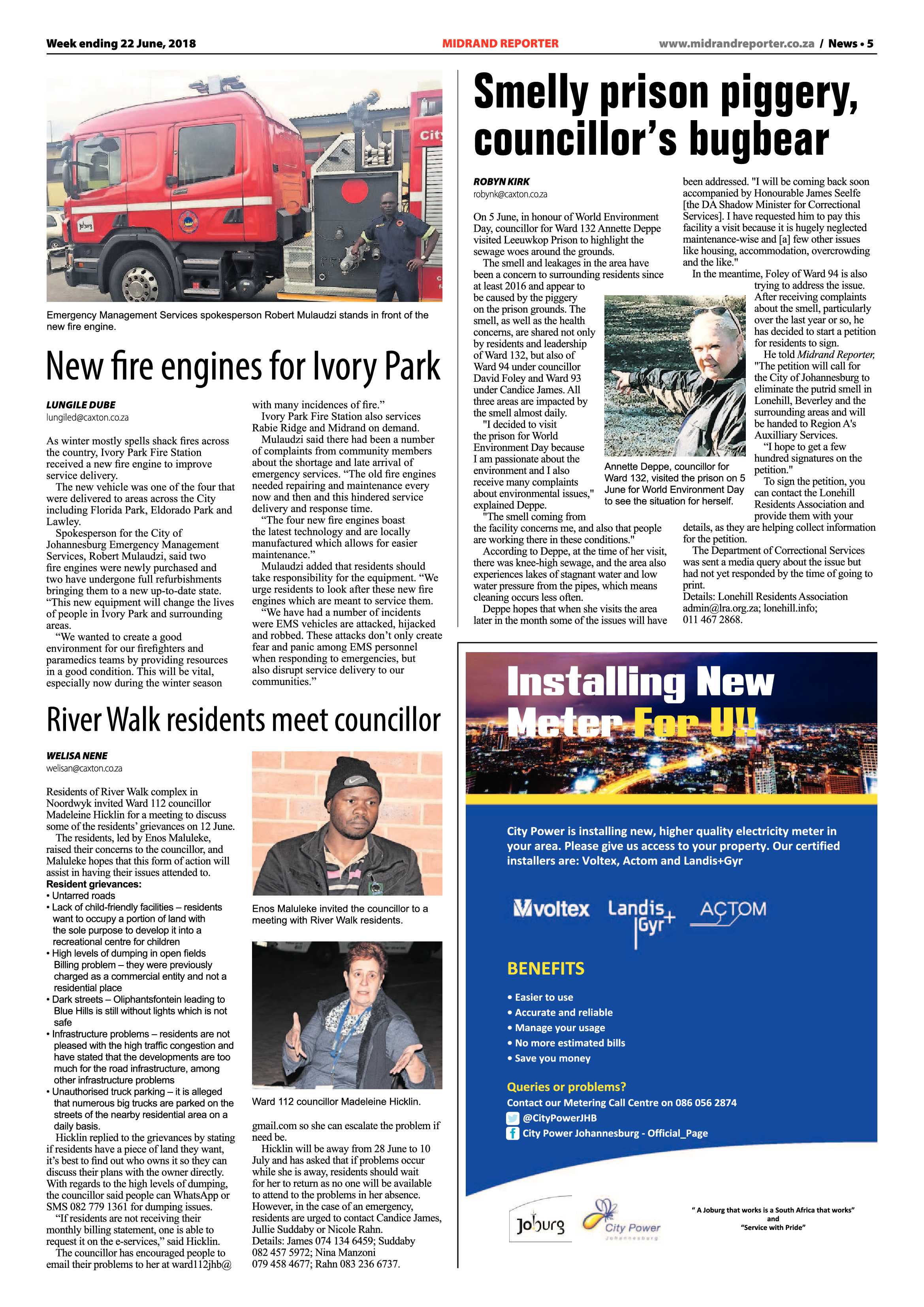 Midrand Reporter 22 June, 2018 page 5