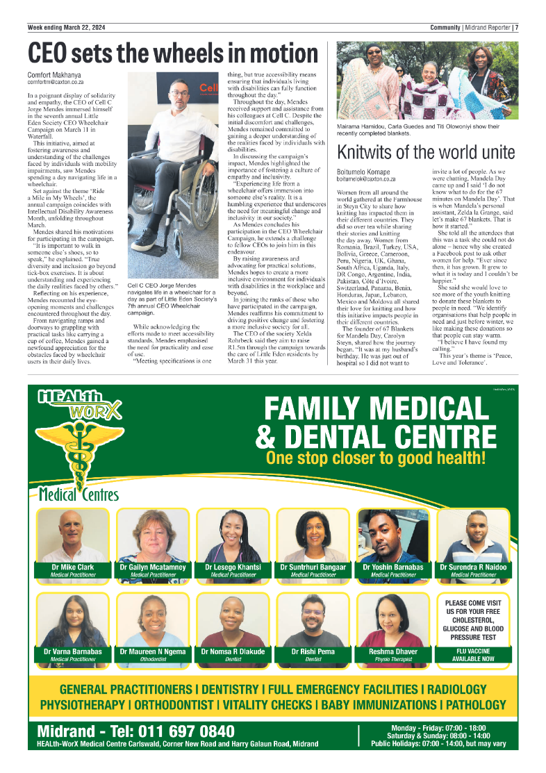 Midrand Reporter 22 March ’24 page 7