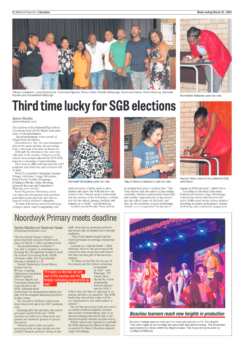 Midrand Reporter 22 March ’24 page 8