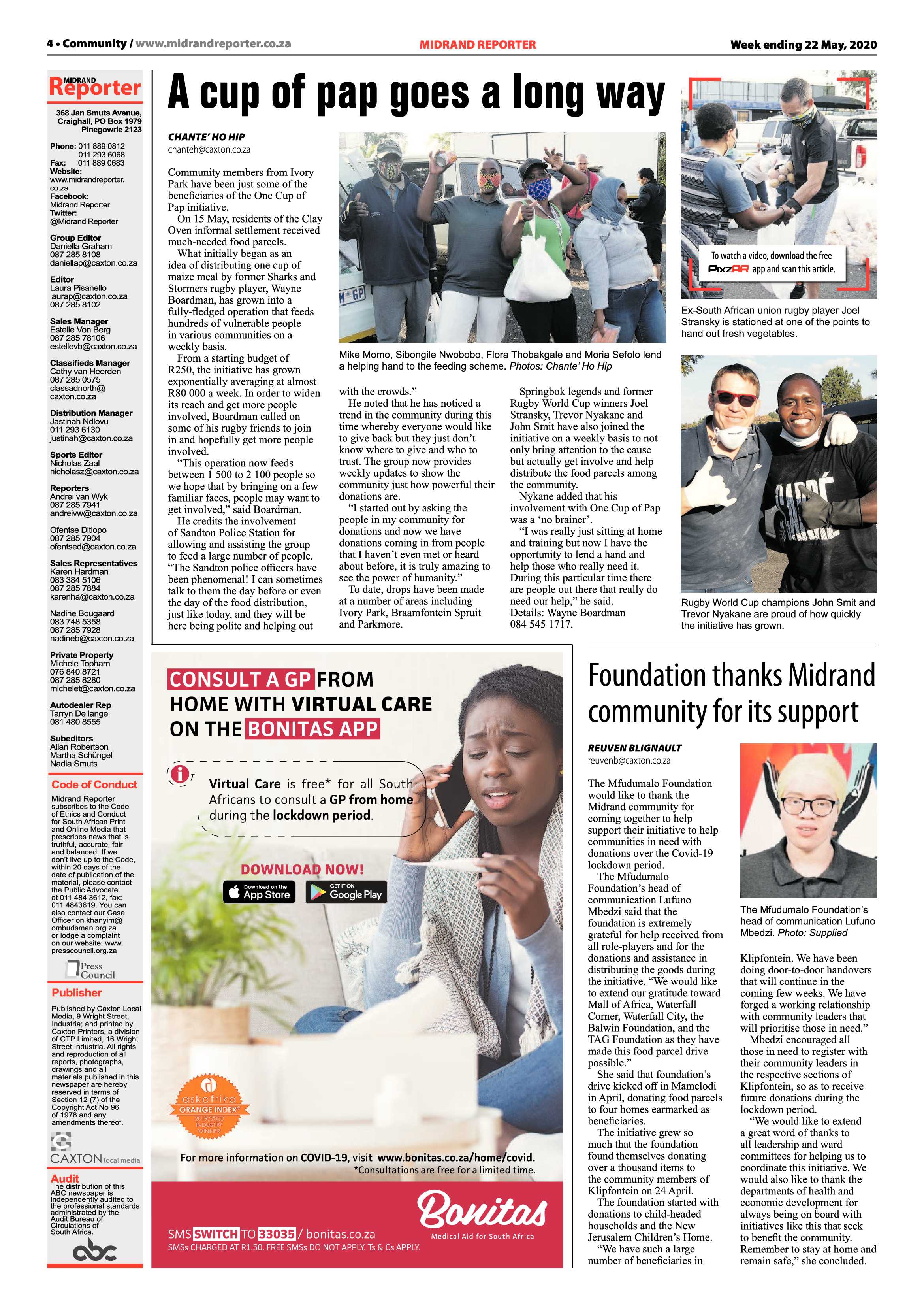 Midrand Reporter 22 May 2020 page 4