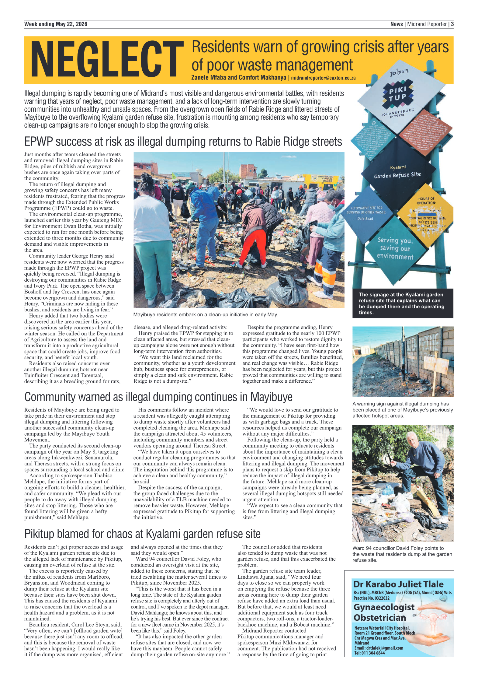 Midrand Reporter 22 May 2026 page 3