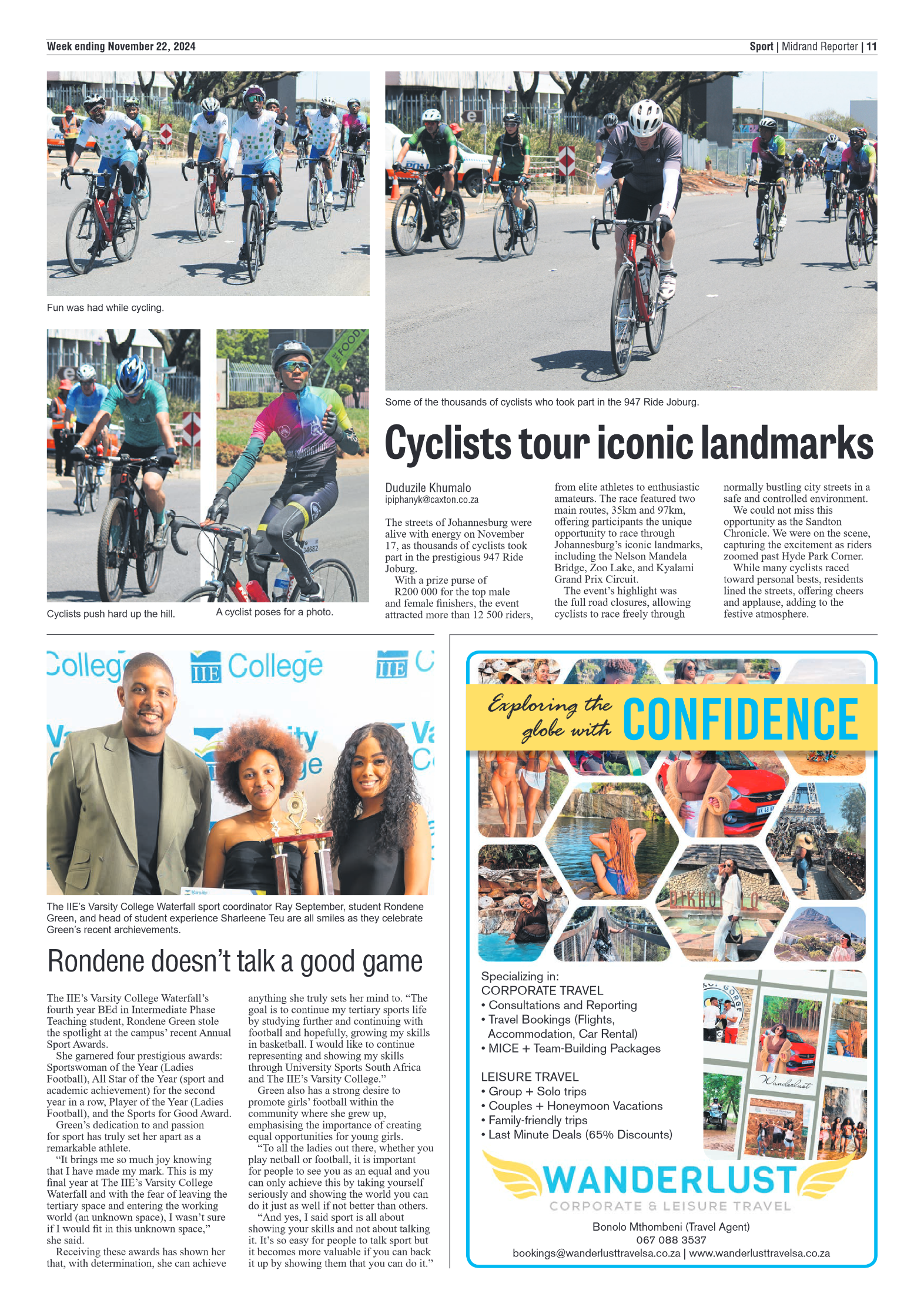 Midrand Reporter 22 November 2024 page 11