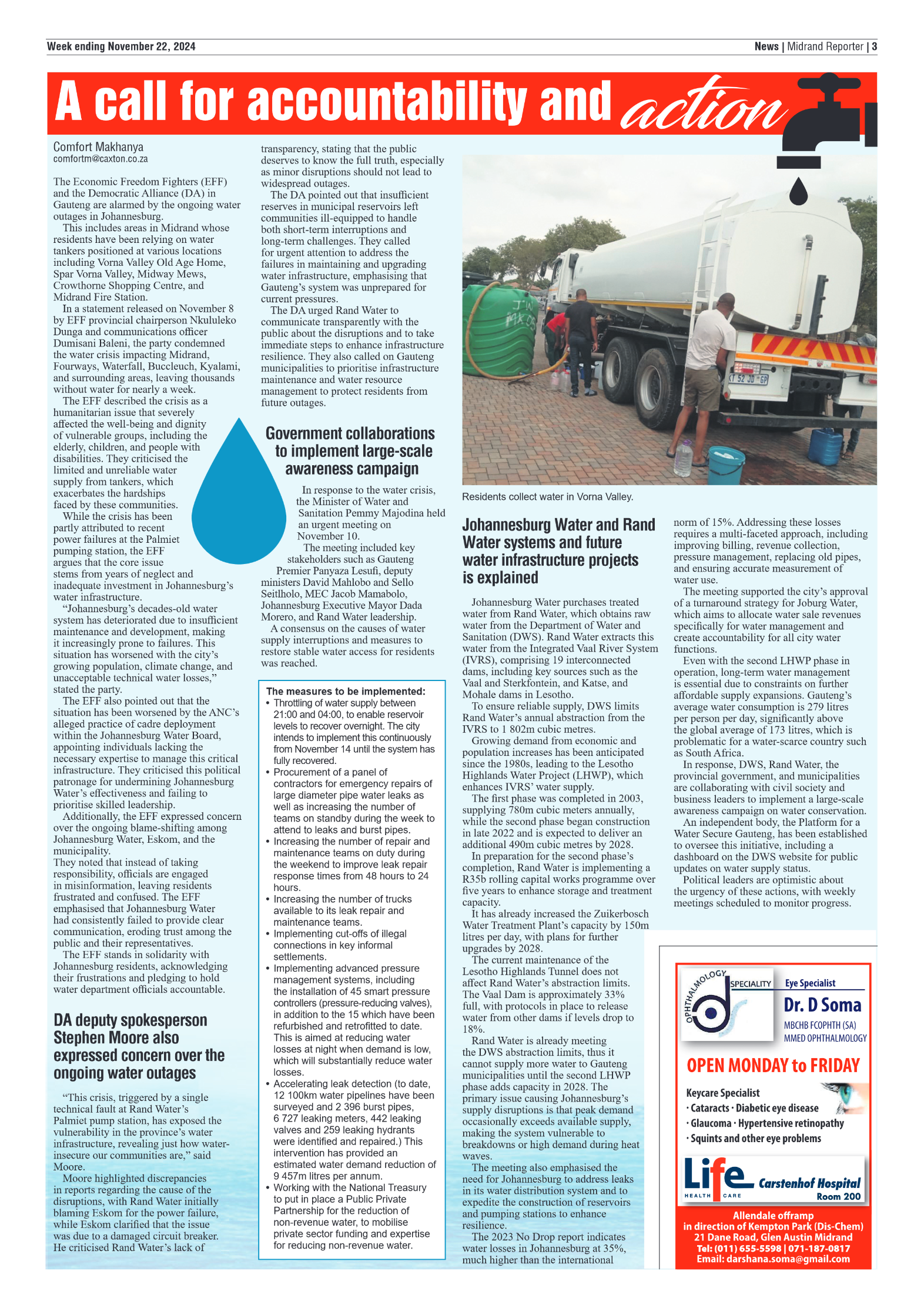 Midrand Reporter 22 November 2024 page 3