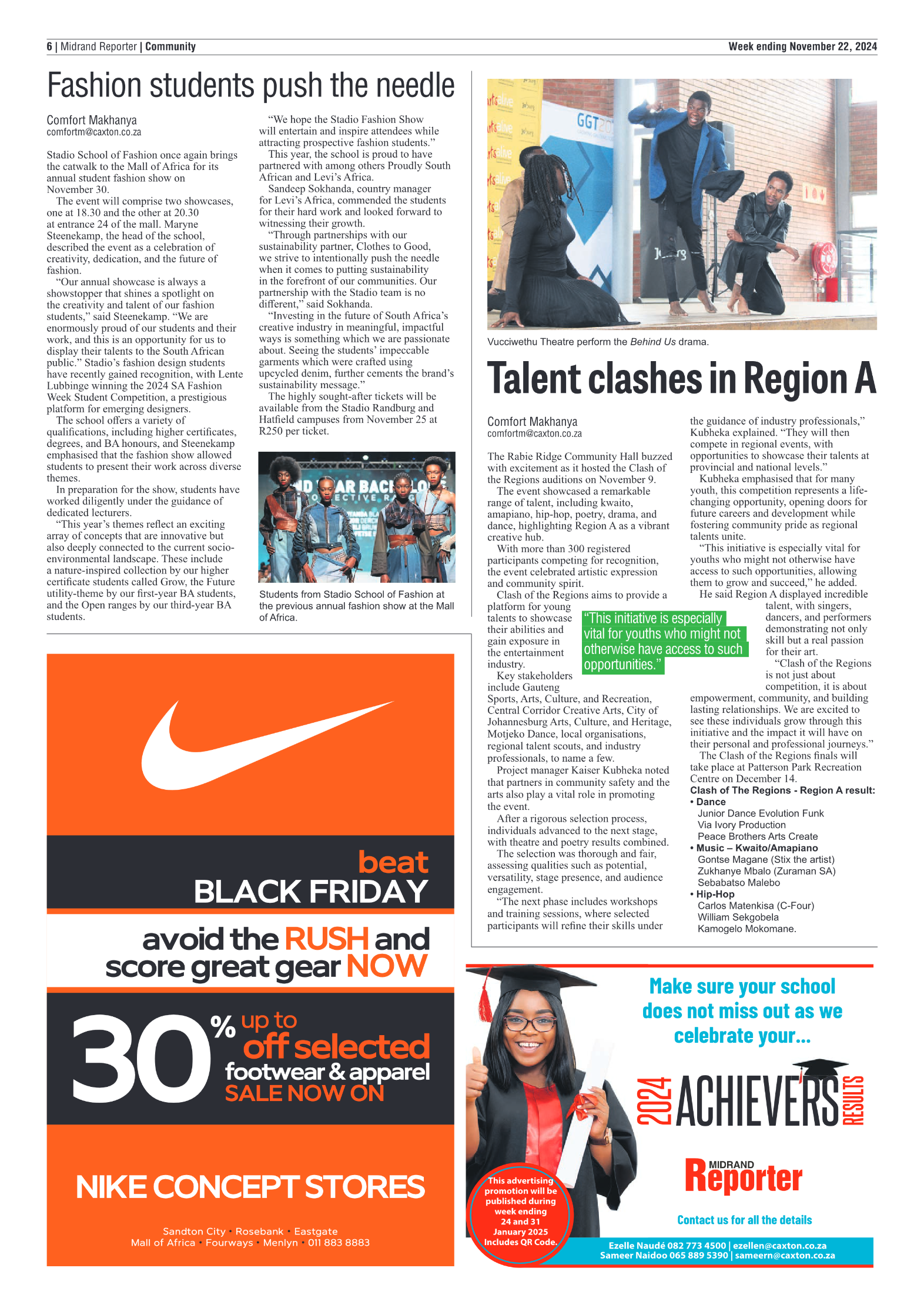 Midrand Reporter 22 November 2024 page 6
