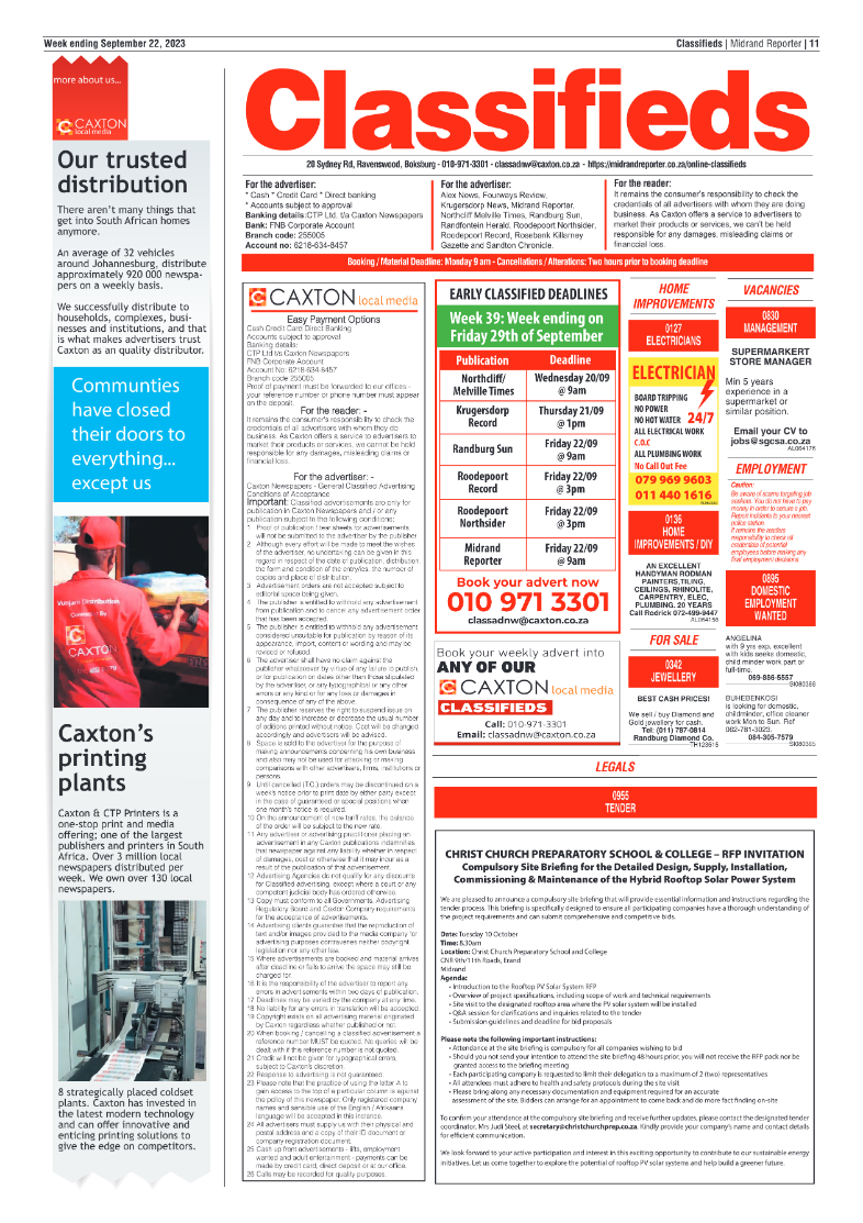 Midrand Reporter 22 September 2023 page 11