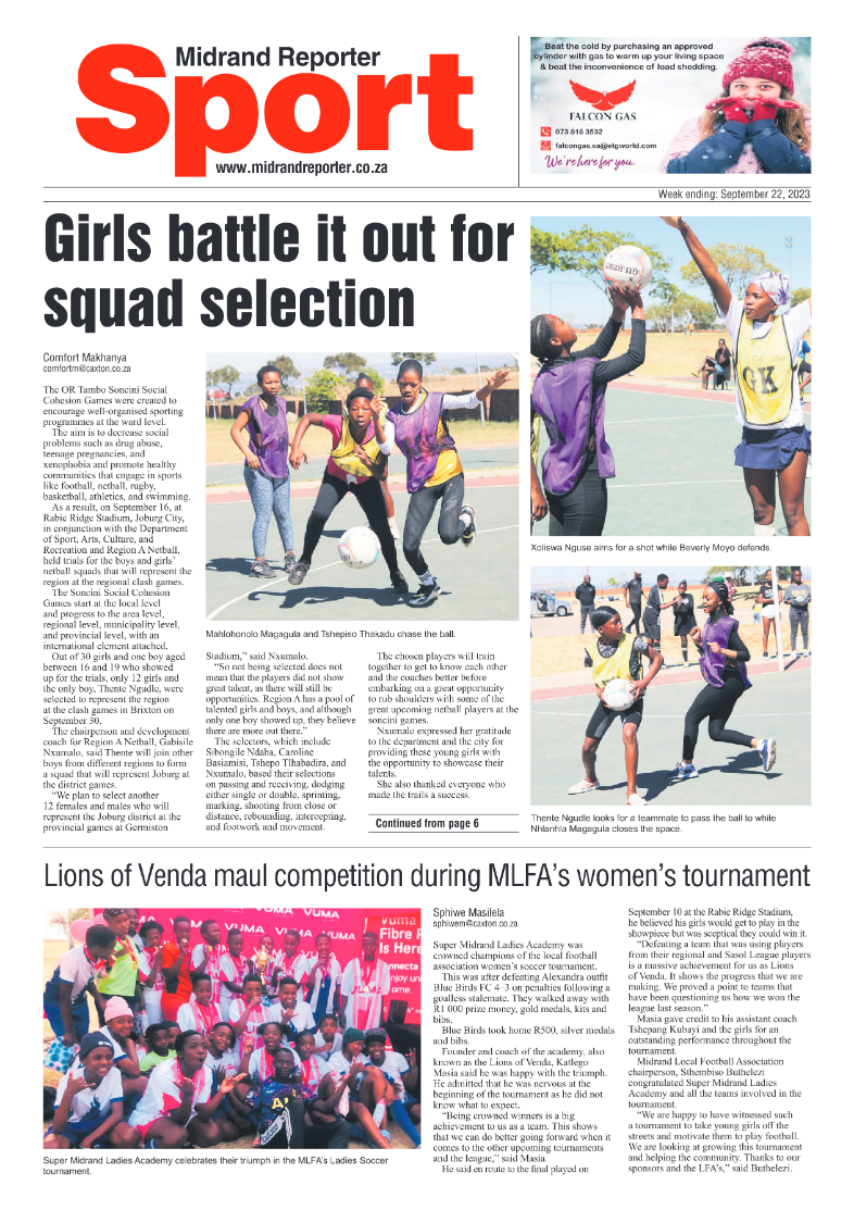 Midrand Reporter 22 September 2023 page 12