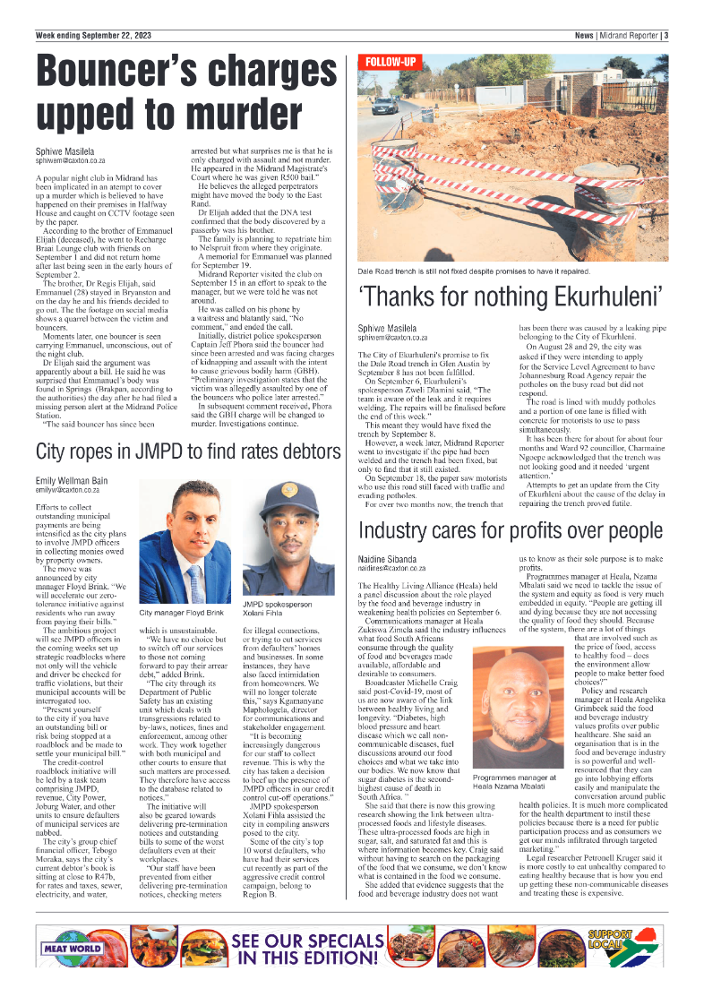 Midrand Reporter 22 September 2023 page 3