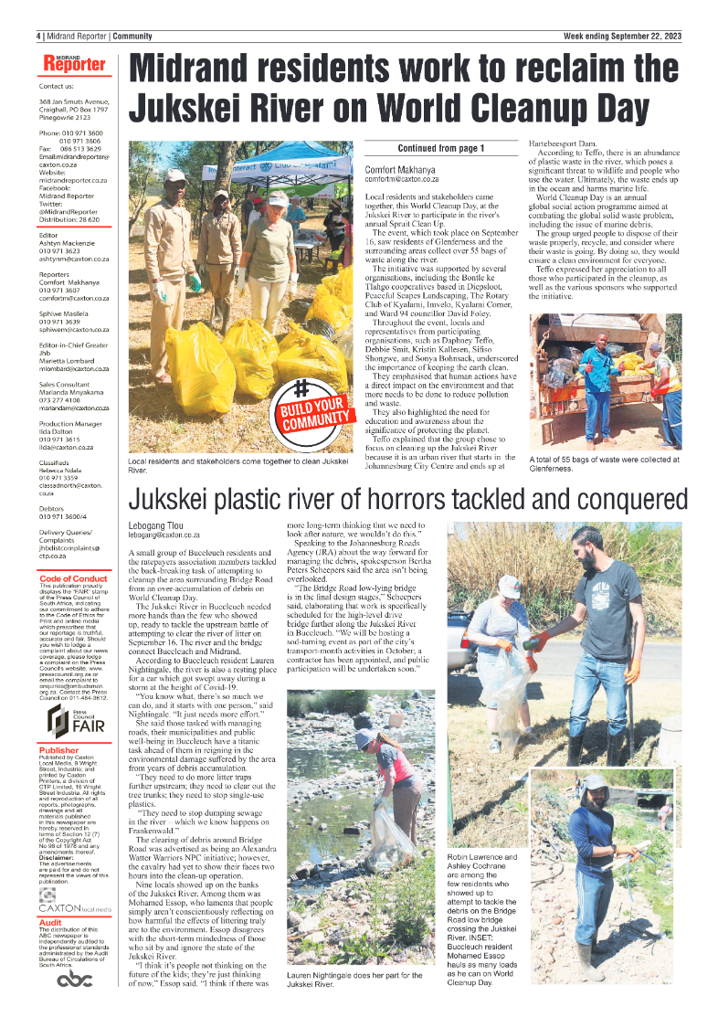Midrand Reporter 22 September 2023 page 4
