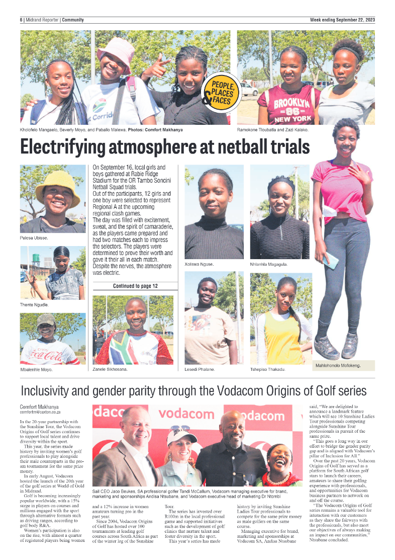 Midrand Reporter 22 September 2023 page 6