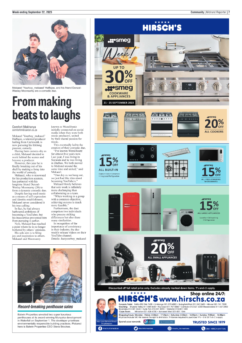 Midrand Reporter 22 September 2023 page 7