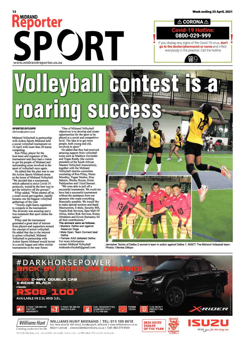 Midrand Reporter 23 April 2021 page 12