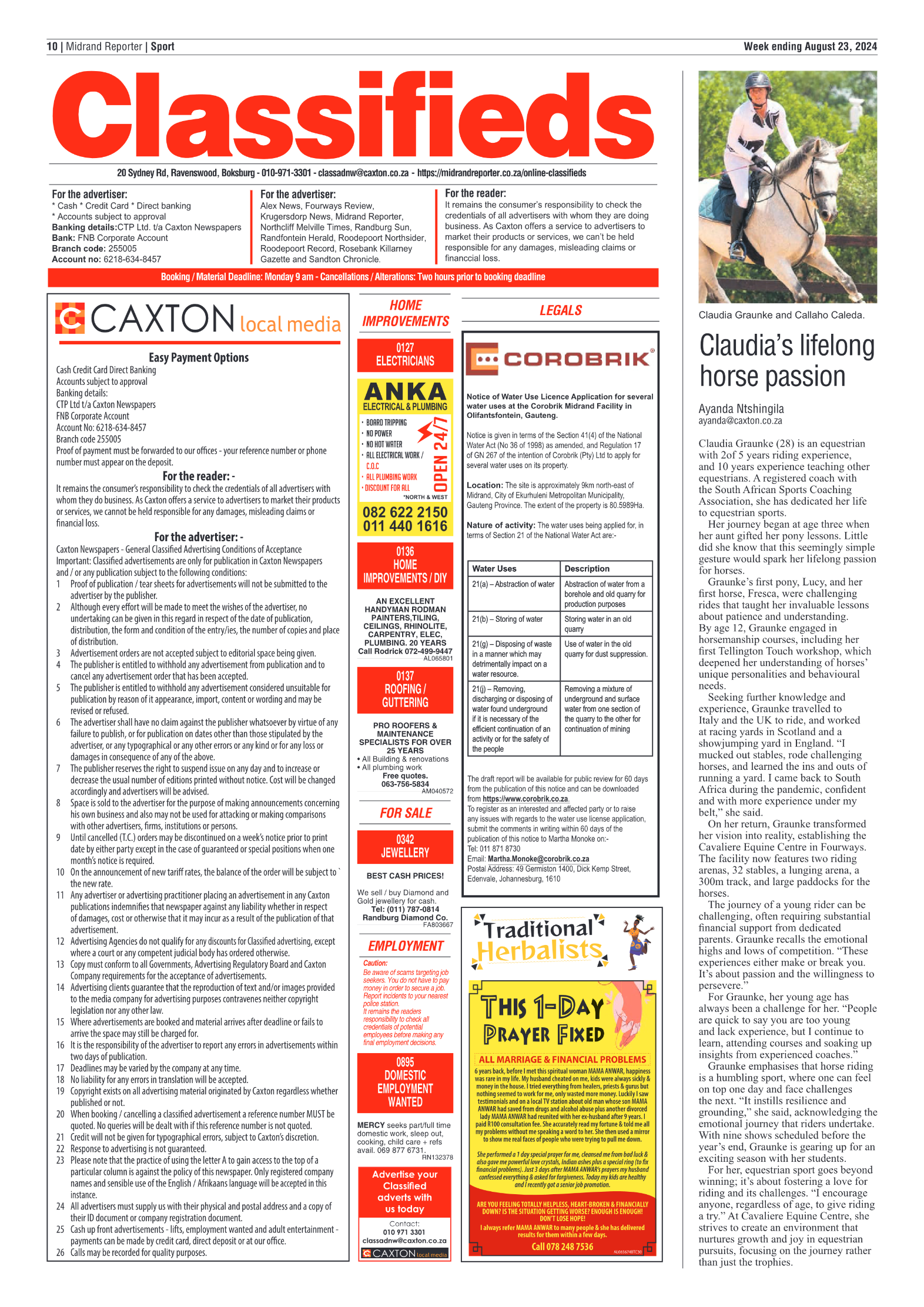 Midrand Reporter 23 August 2024 page 10