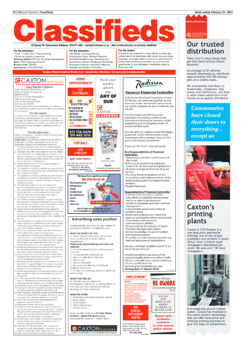 Midrand Reporter 23 Feburary 2024 page 10