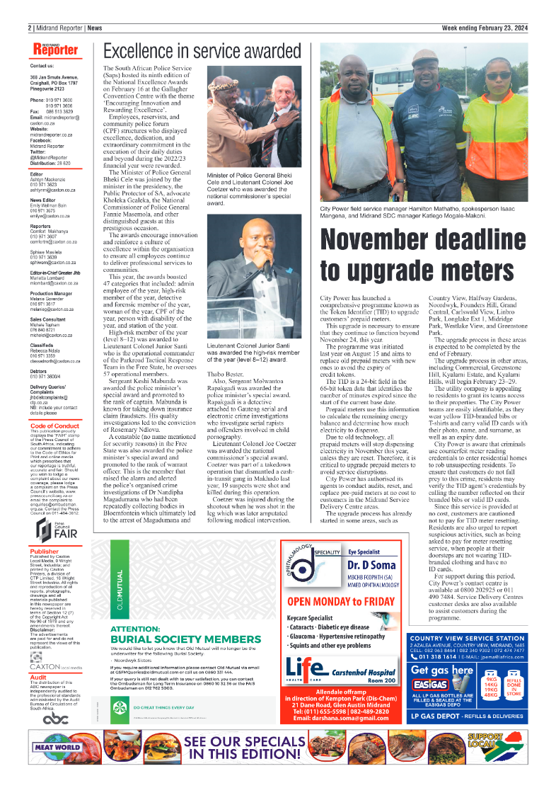 Midrand Reporter 23 Feburary 2024 page 2