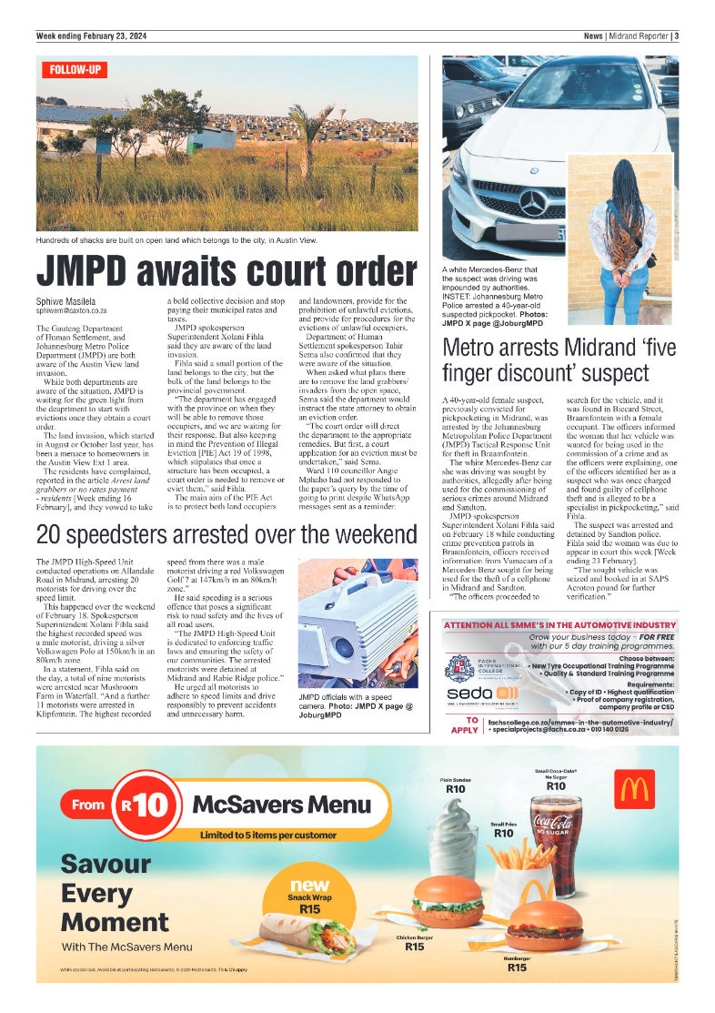 Midrand Reporter 23 Feburary 2024 page 3