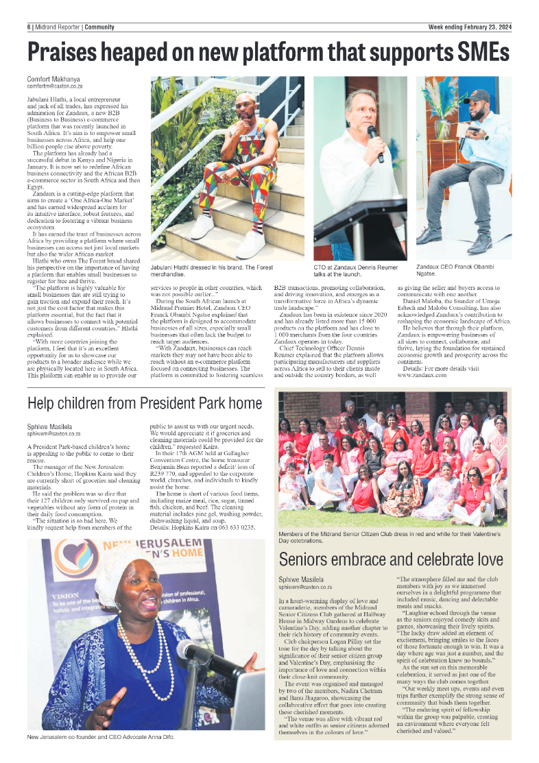 Midrand Reporter 23 Feburary 2024 page 6