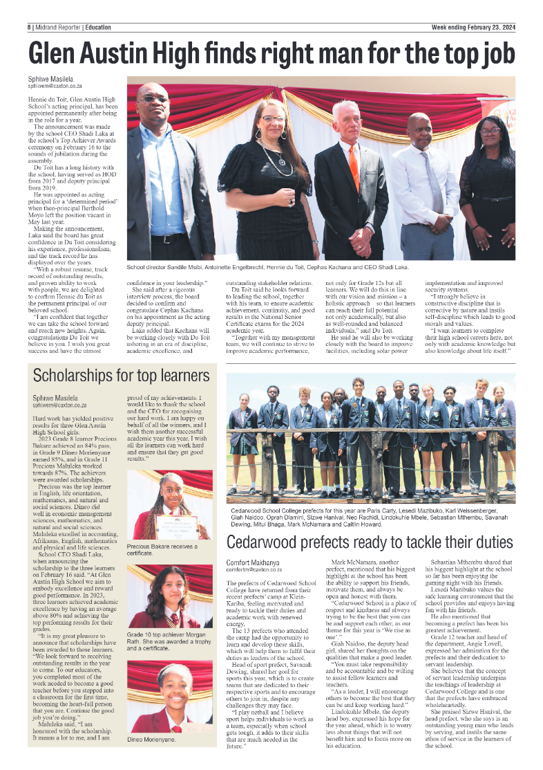 Midrand Reporter 23 Feburary 2024 page 8