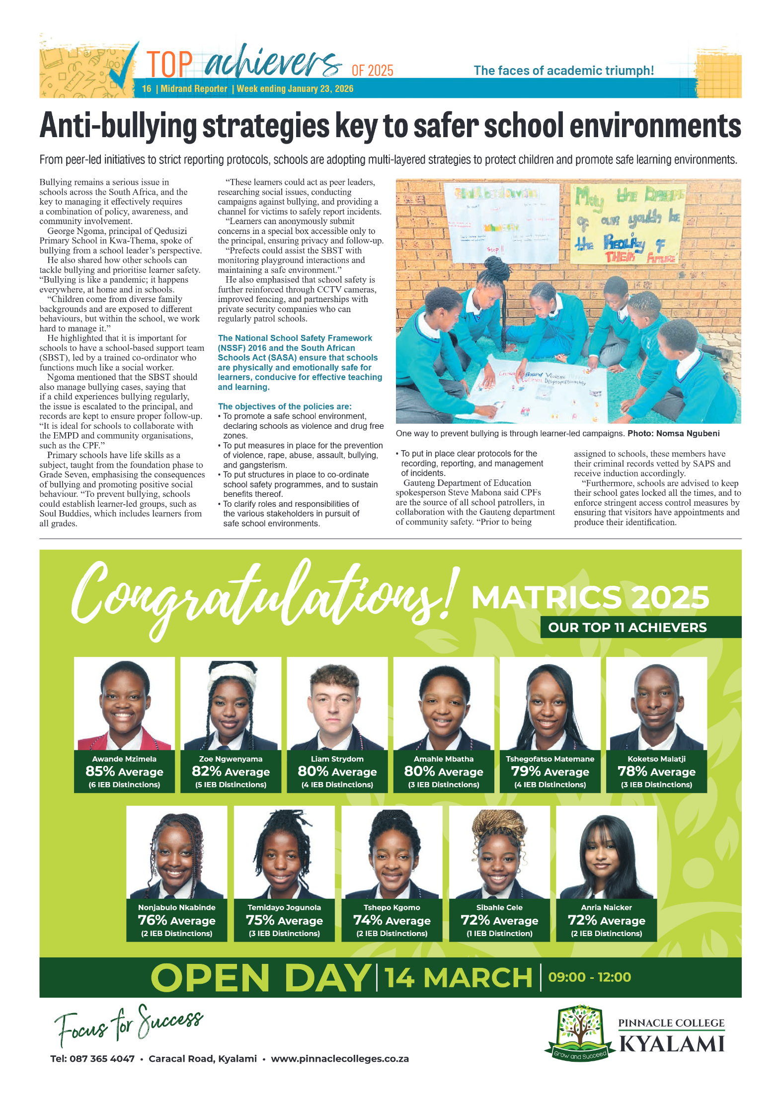 Midrand Reporter 23 January 2026 page 16